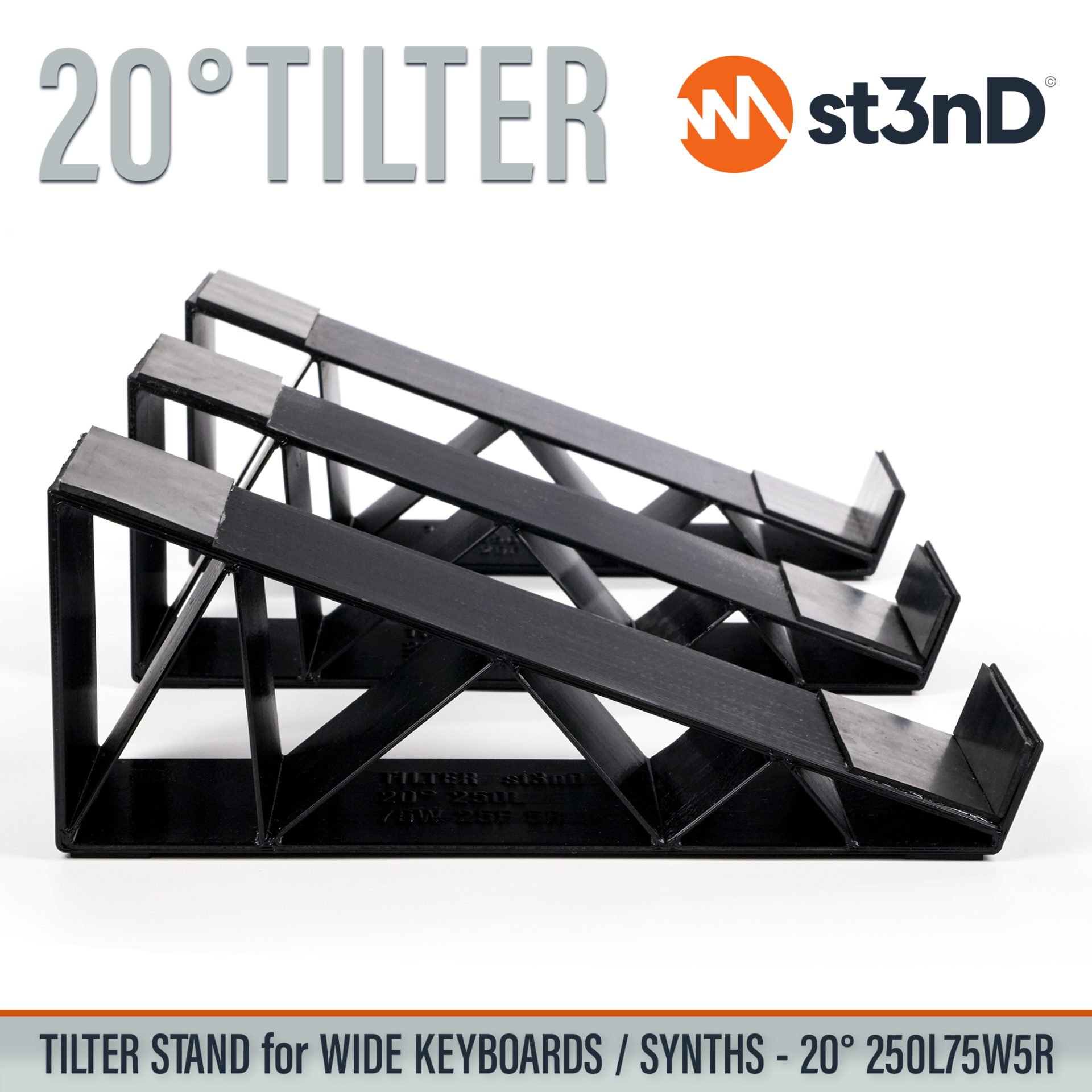 controller keyboard music production portable producer producer device st3nD stand studio accessory synth synth accessory tilted tilter wide keyboard wide stand stand set desktop stand