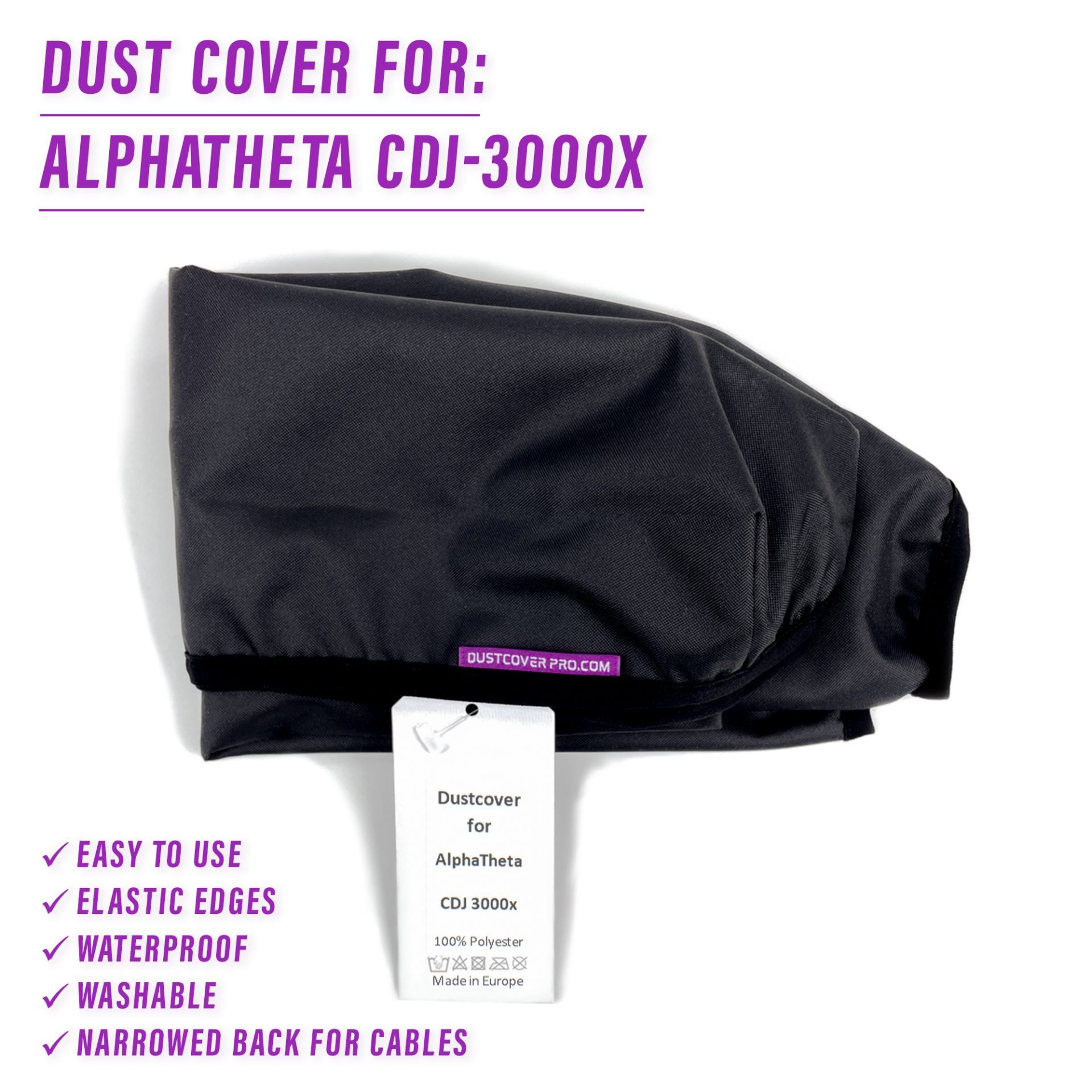 dust cover dustcover dustcoverpro elastic synth synth protection water resistant waterproof AlphaTheta PIONEER CDJ-3000X alphatheta CDJ3000X Pioneer CDJ3000X
