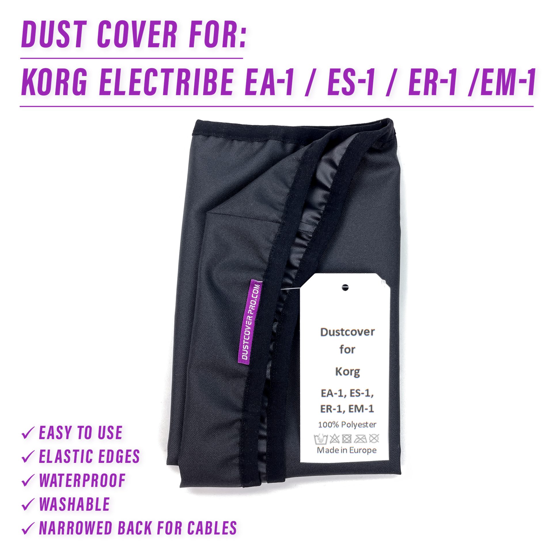 dust cover dustcover dustcoverpro elastic synth synth protection water resistant waterproof korg korg electribe ea-1 es-1 er-1 em-1