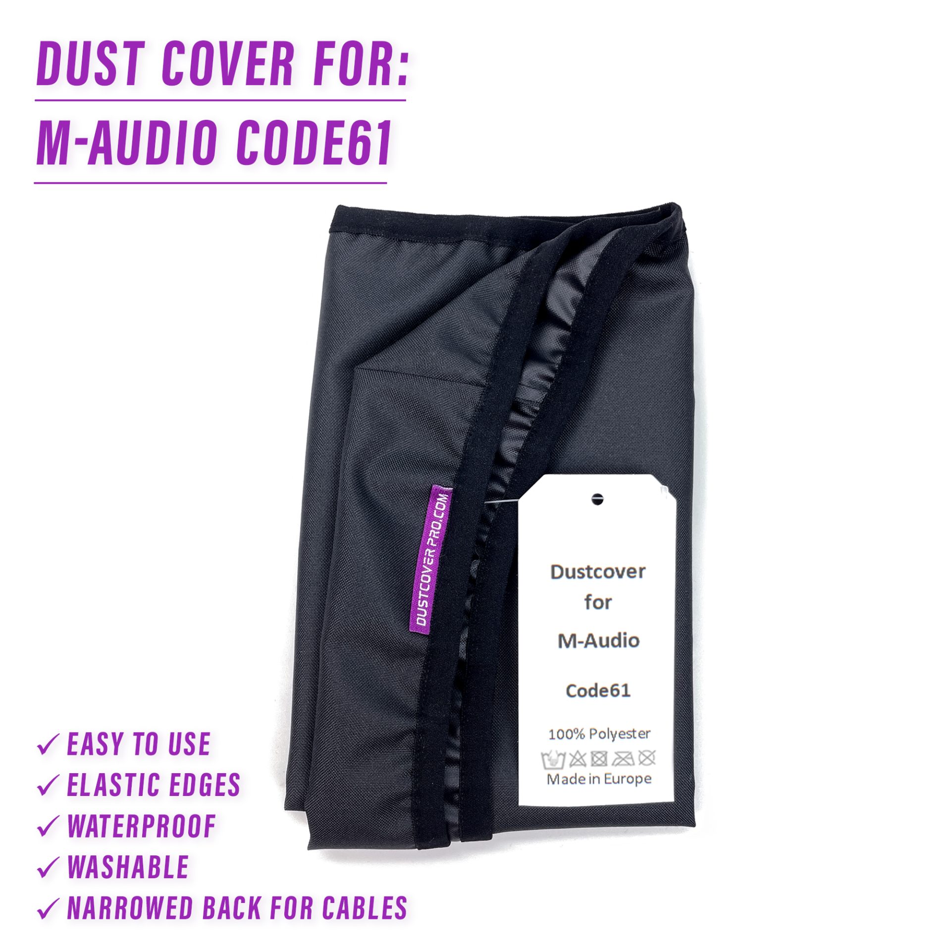 dust cover dustcover dustcoverpro elastic synth synth protection water resistant waterproof m-audio code61 code 61