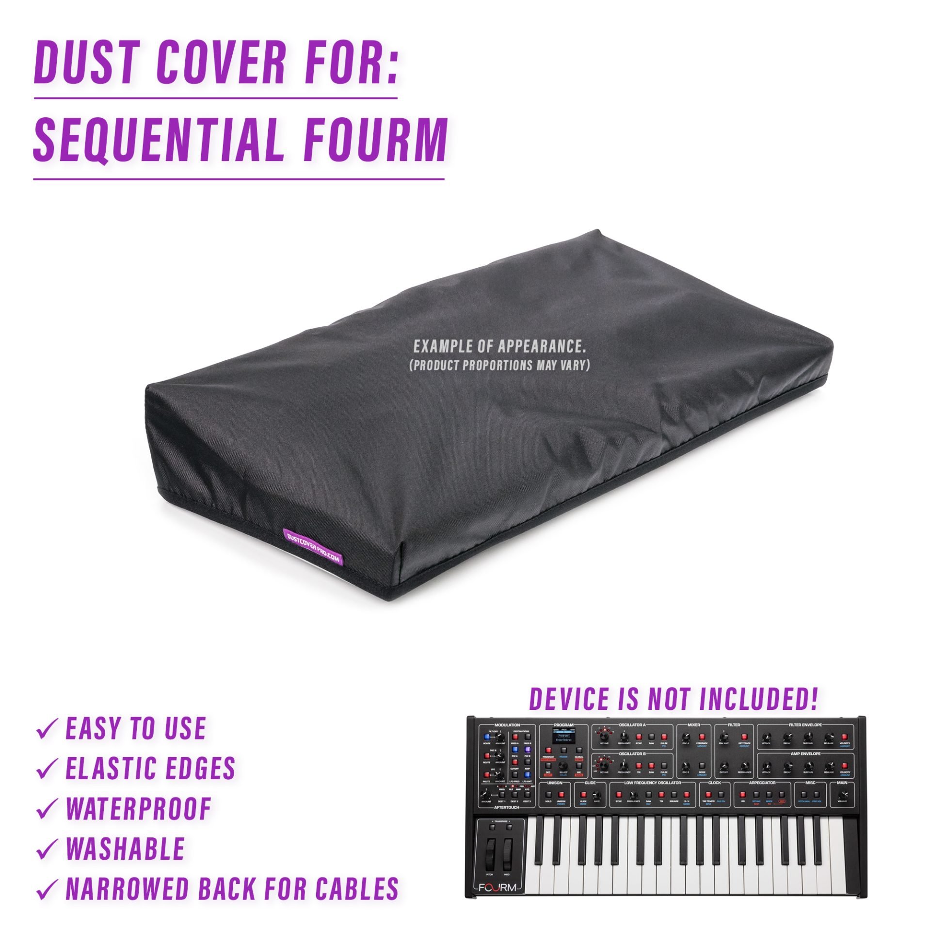 dust cover dustcover dustcoverpro elastic synth synth protection water resistant waterproof SEQUENTIAL fourm sequential fourm