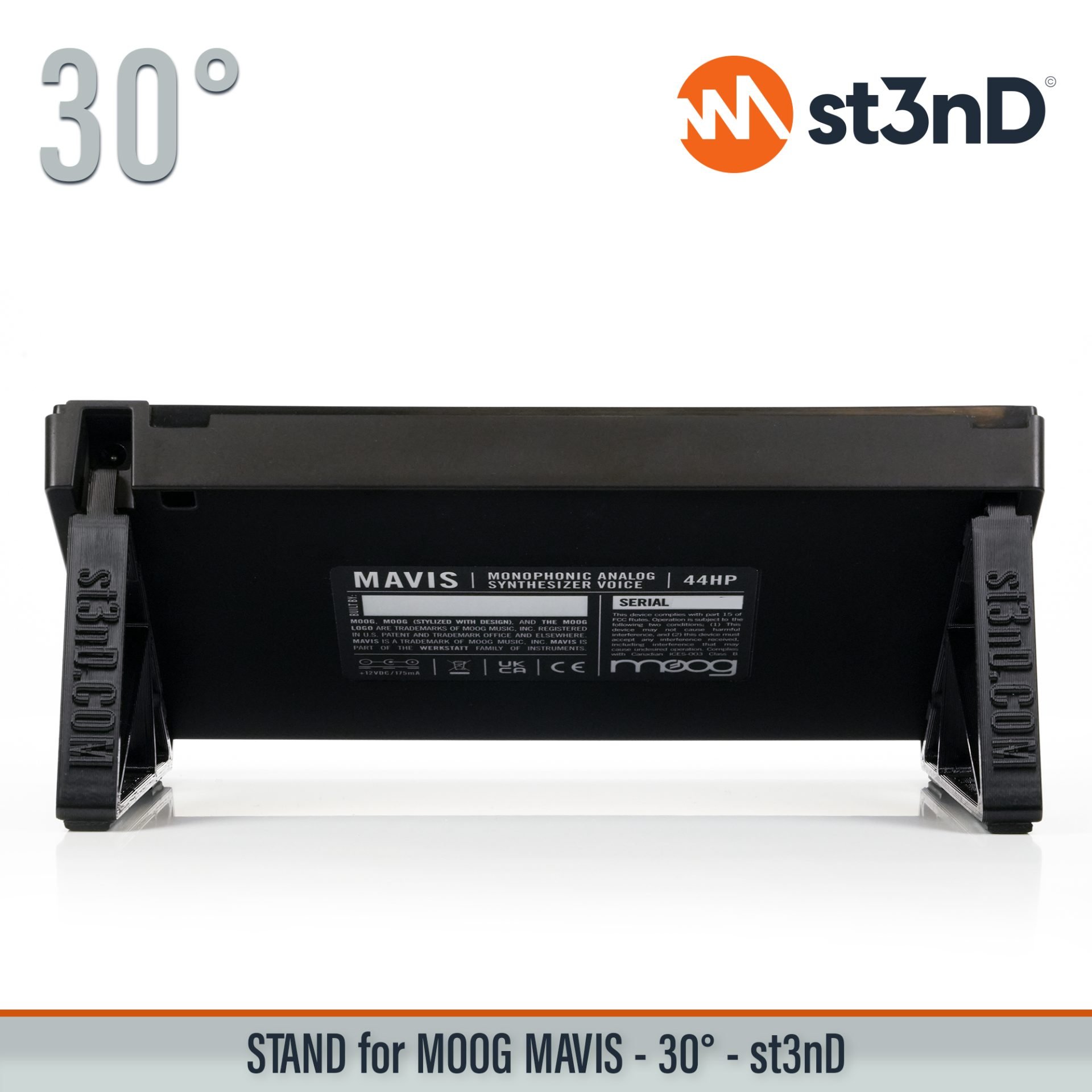 desktop synth MOOG portable st3nD stable stand strong sturdy tilted Moog SemiModular moog mavis mavis