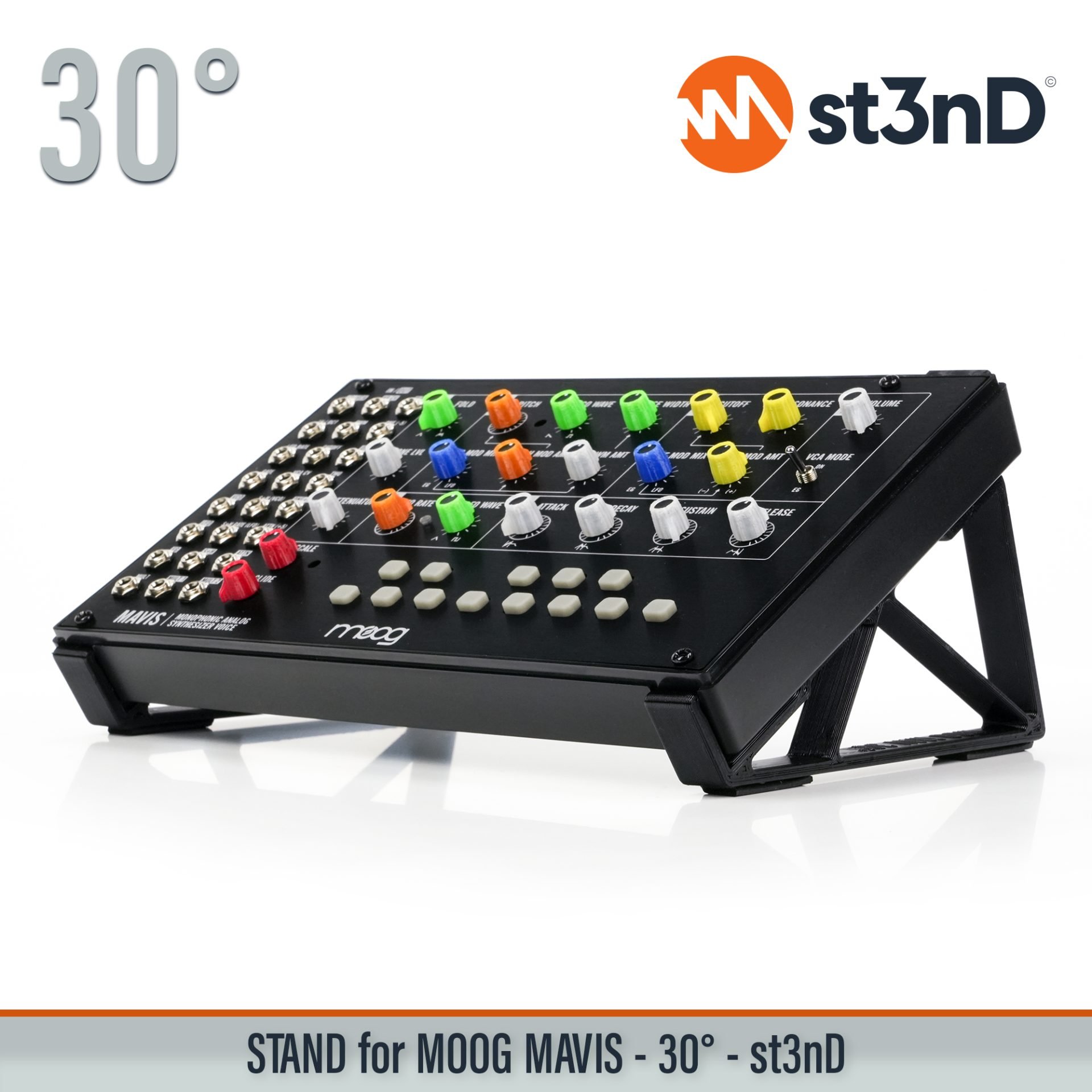 desktop synth MOOG portable st3nD stable stand strong sturdy tilted Moog SemiModular moog mavis mavis