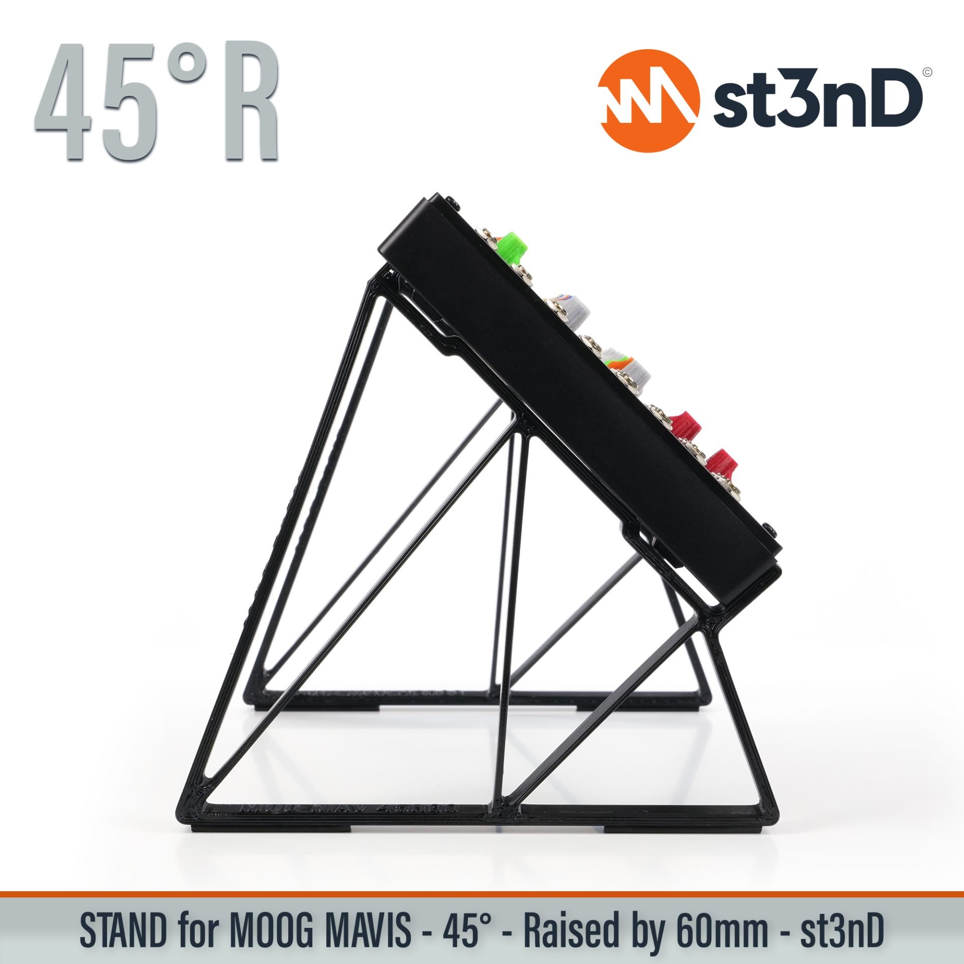 desktop synth mavis MOOG moog mavis Moog SemiModular portable st3nD stable stand strong sturdy tilted raised stand raised elevated