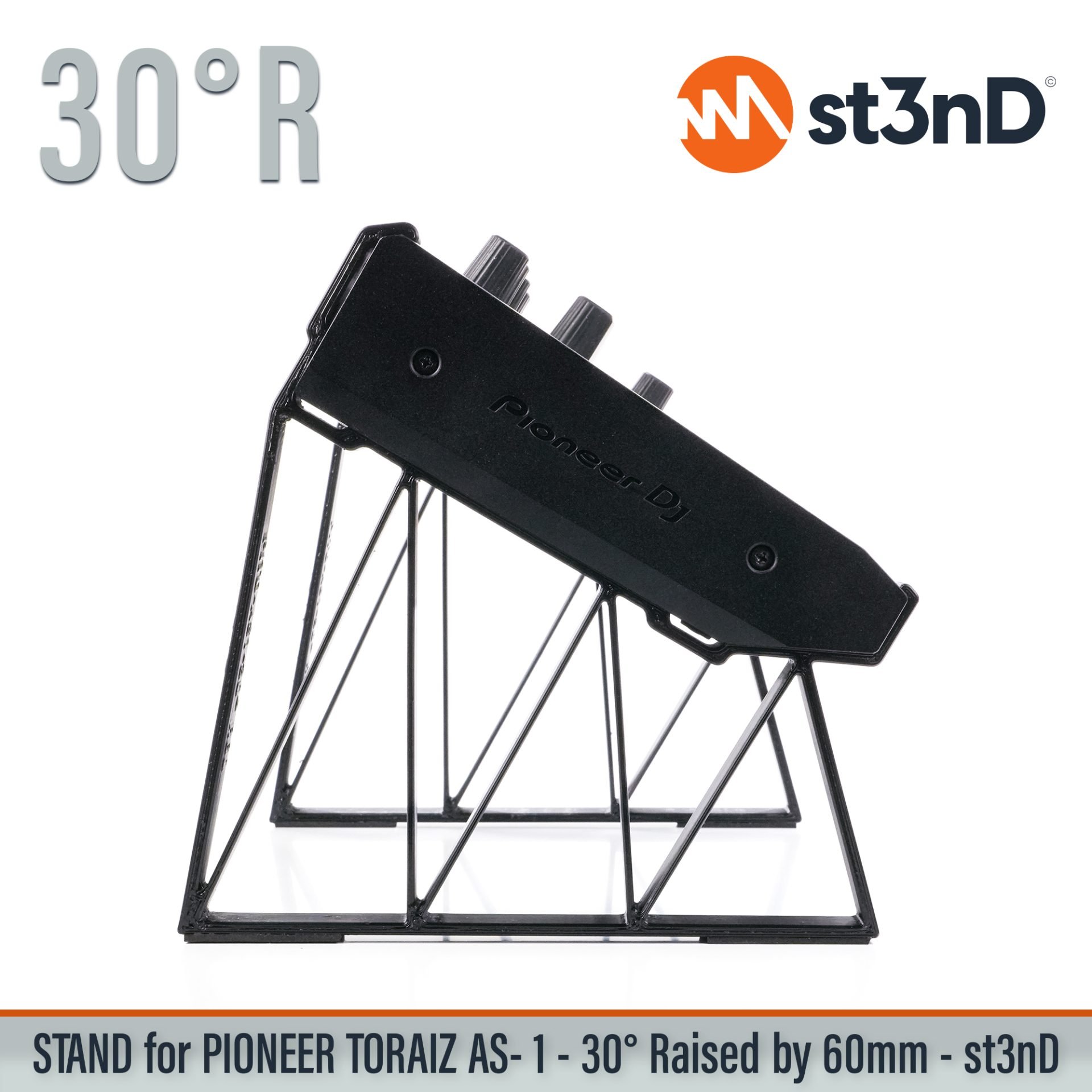 raised analog synth as-1 as1 dj equipment Pioneer DJ pioneer dj toraiz portable sampler st3nD stable stand strong sturdy tilted Toraiz AS-1