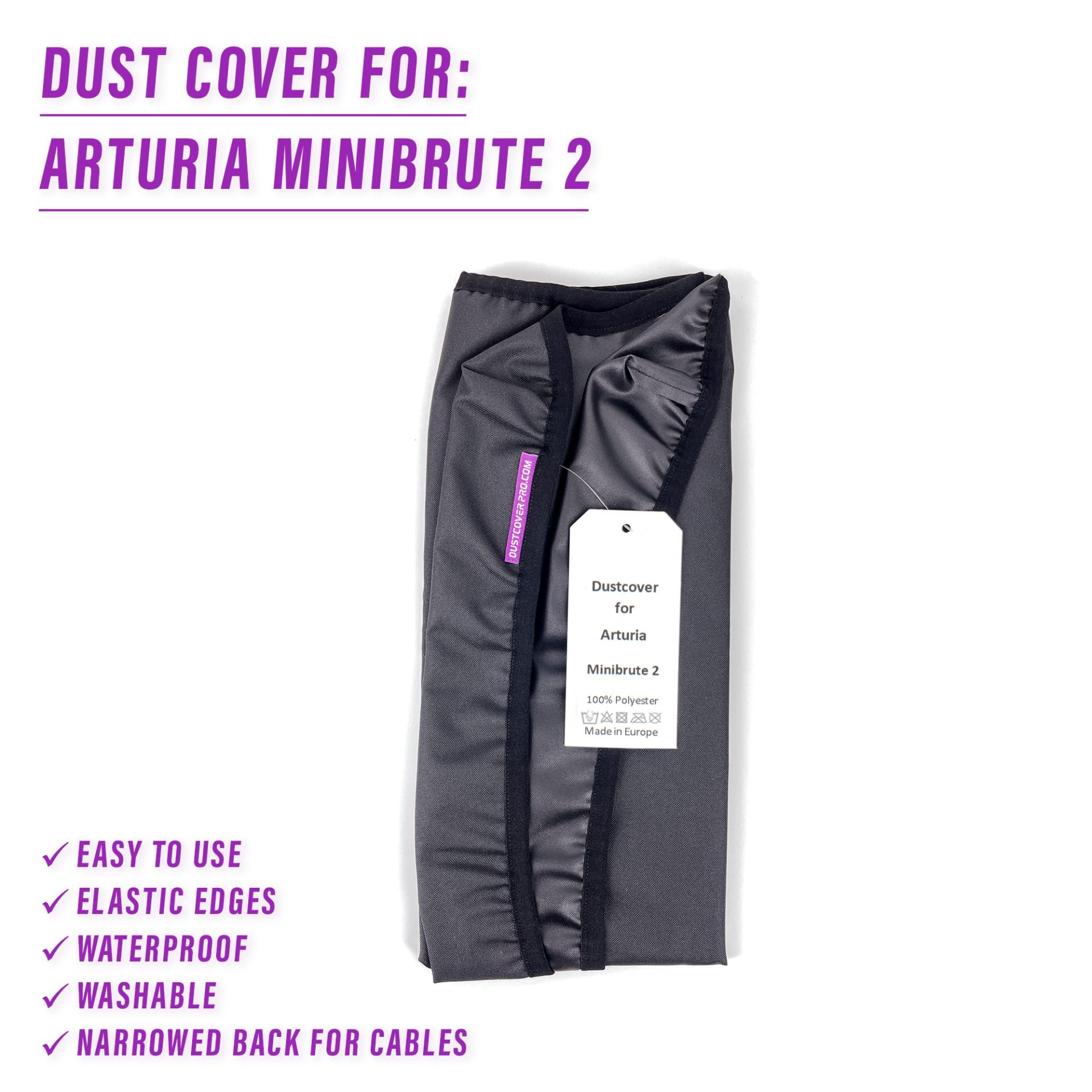 dust cover dustcover dustcoverpro elastic synth synth protection water resistant waterproof Arturia MiniBrute 2 Arturia MiniBrute 2