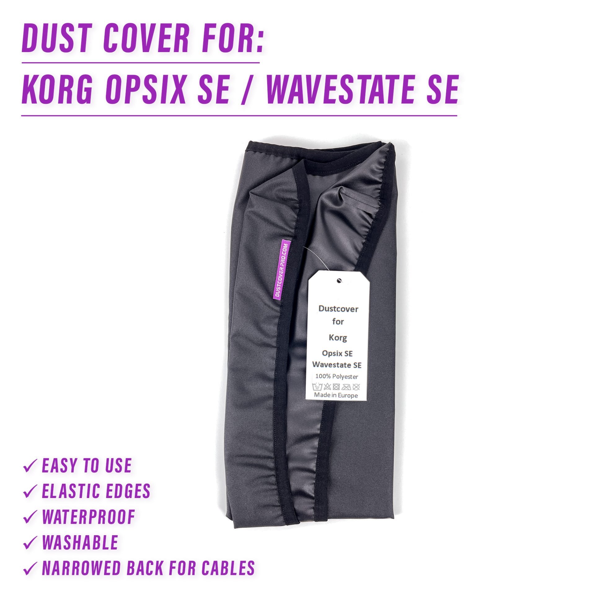 dust cover dustcover dustcoverpro elastic synth synth protection water resistant waterproof korg opsix se wavestate se korg opsix se korg wavestate se