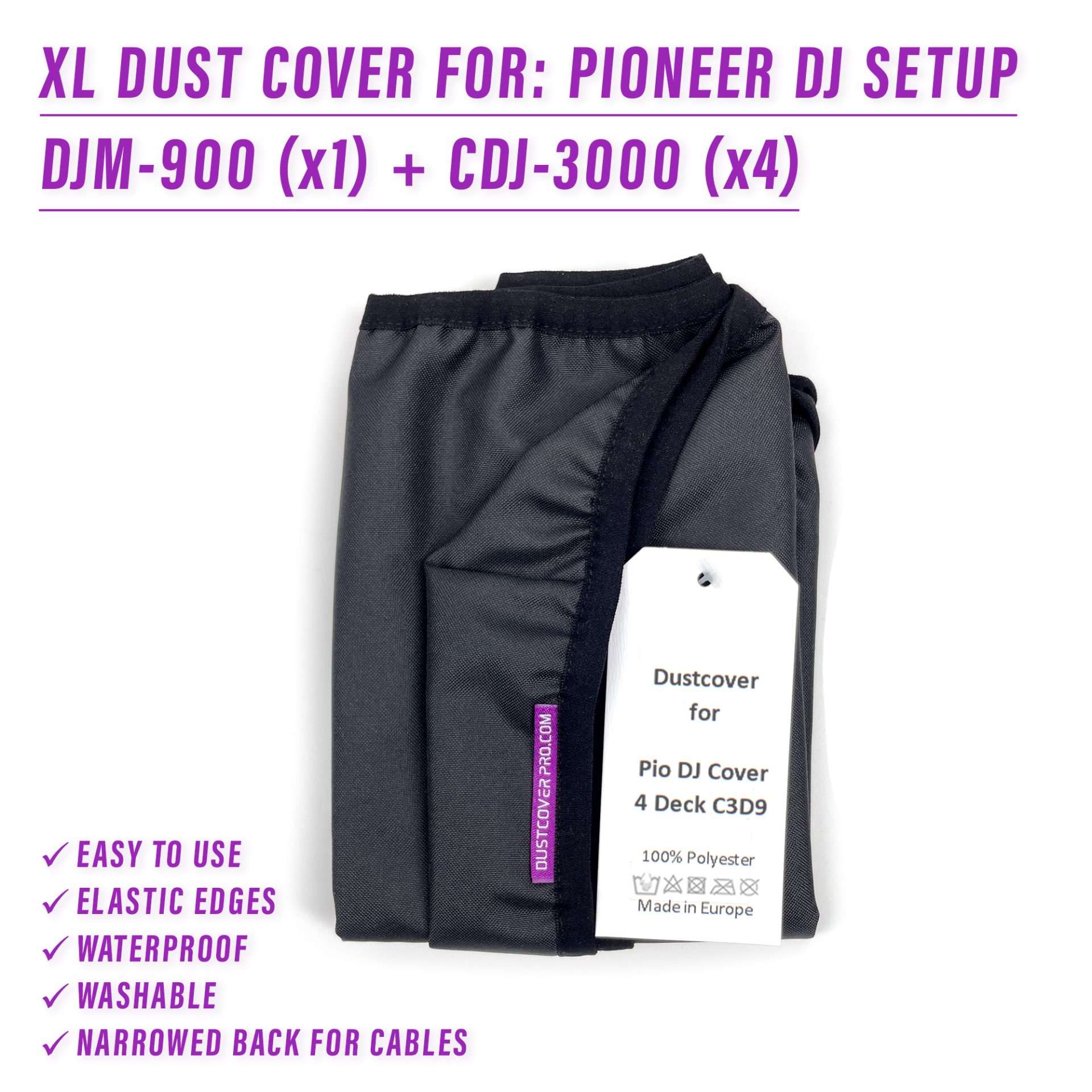 ALLEN Heath Xone 96 cdj 3000 DJ LIVE SET DJM-900 dust cover dustcover dustcoverpro elastic PIONEER Pioneer DJ PIONEER DJ SETUP Pioneer DJM-900NXS Pioneer DJM-900NXS2 synth water resistant waterproof