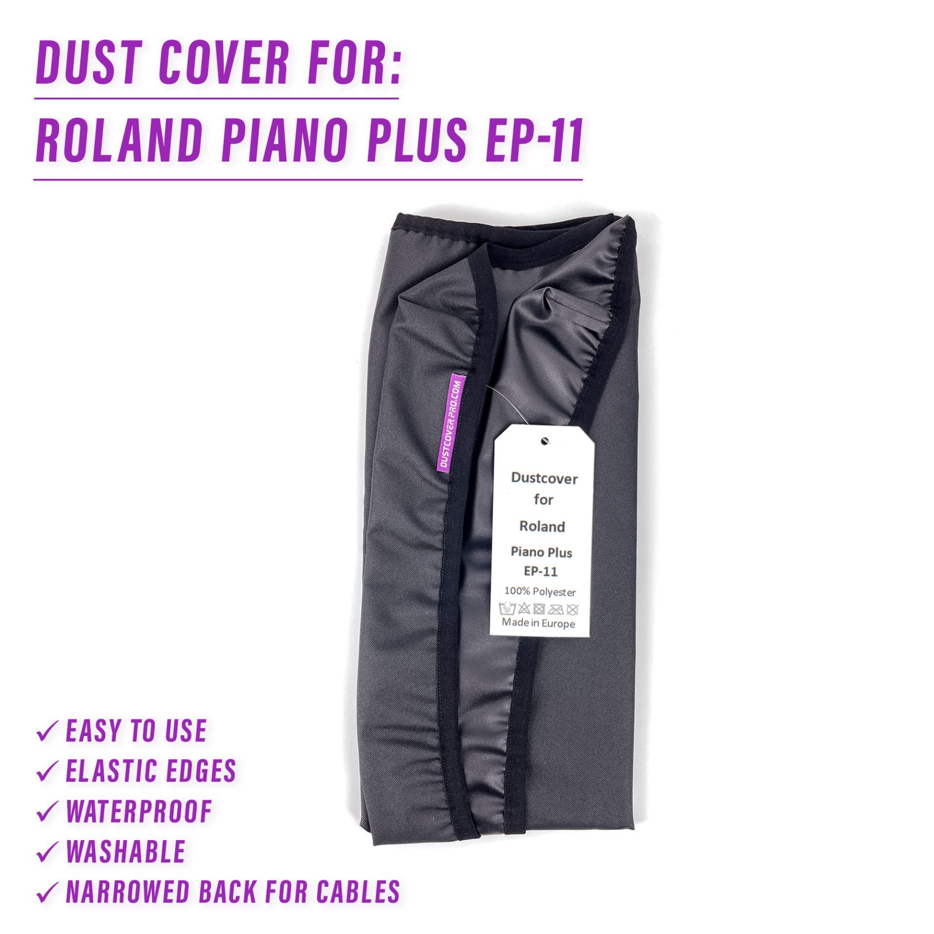 dust cover dustcover dustcoverpro elastic synth synth protection water resistant waterproof Roland Piano Plus EP-11 Roland Piano Plus EP-11