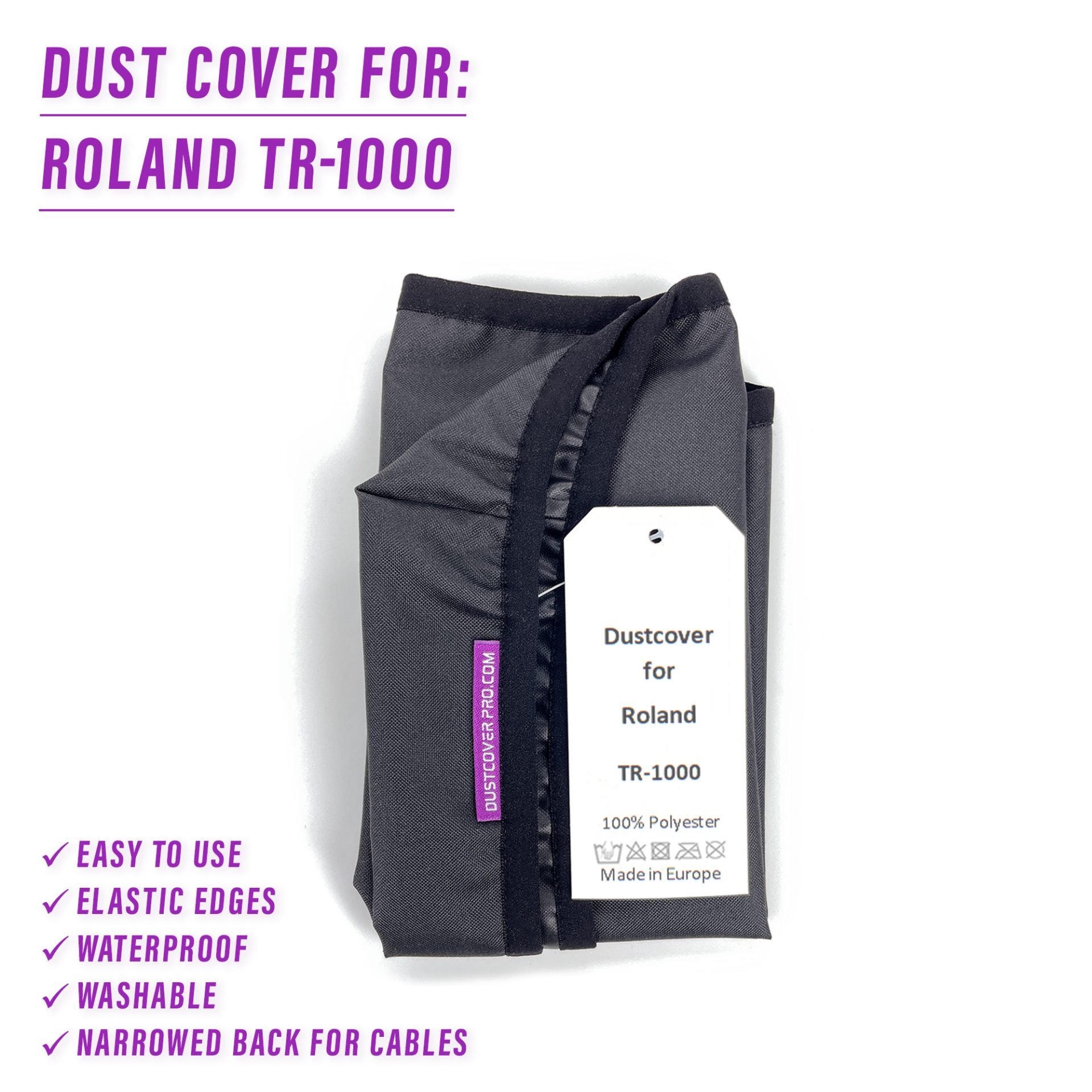 dust cover dustcover dustcoverpro elastic roland roland tr1000 synth synth protection TR-1000 water resistant waterproof