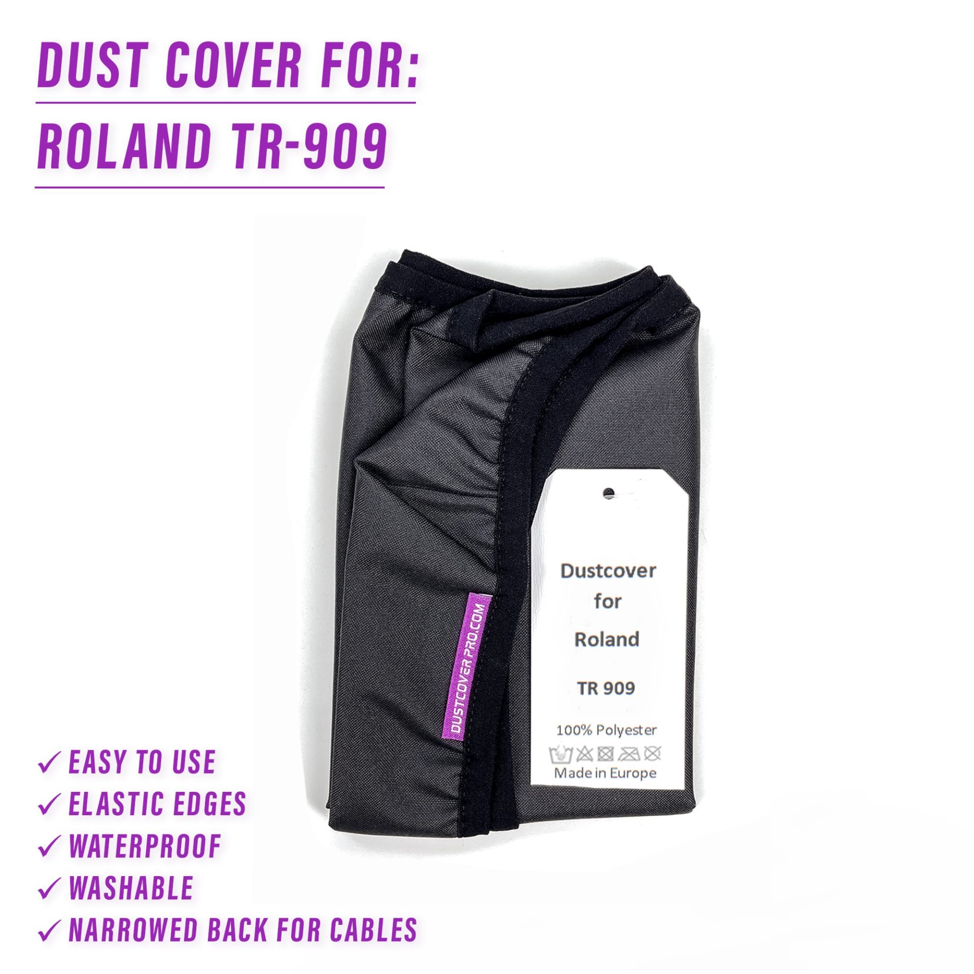 dust cover dustcover dustcoverpro elastic roland synth synth protection water resistant waterproof Roland TR-909 Roland TR-909
