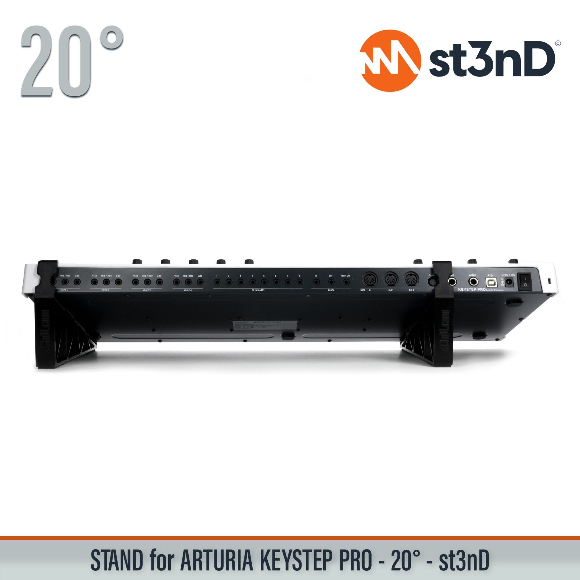 arturia daw portable sequencer st3nD stable stand strong sturdy synth accessory tilted eurorack sequencer Arturia KeyStep Pro KeyStep Pro daw controller semi modular keys midi controller eurorack controller