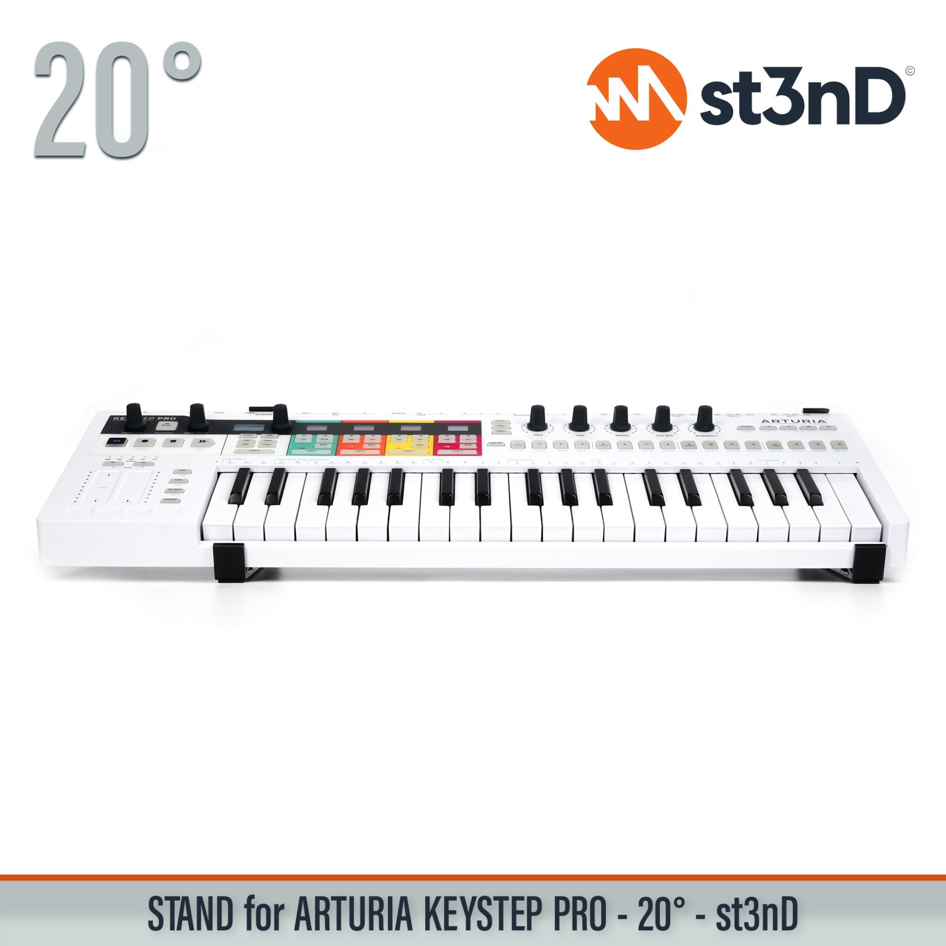 arturia daw portable sequencer st3nD stable stand strong sturdy synth accessory tilted eurorack sequencer Arturia KeyStep Pro KeyStep Pro daw controller semi modular keys midi controller eurorack controller