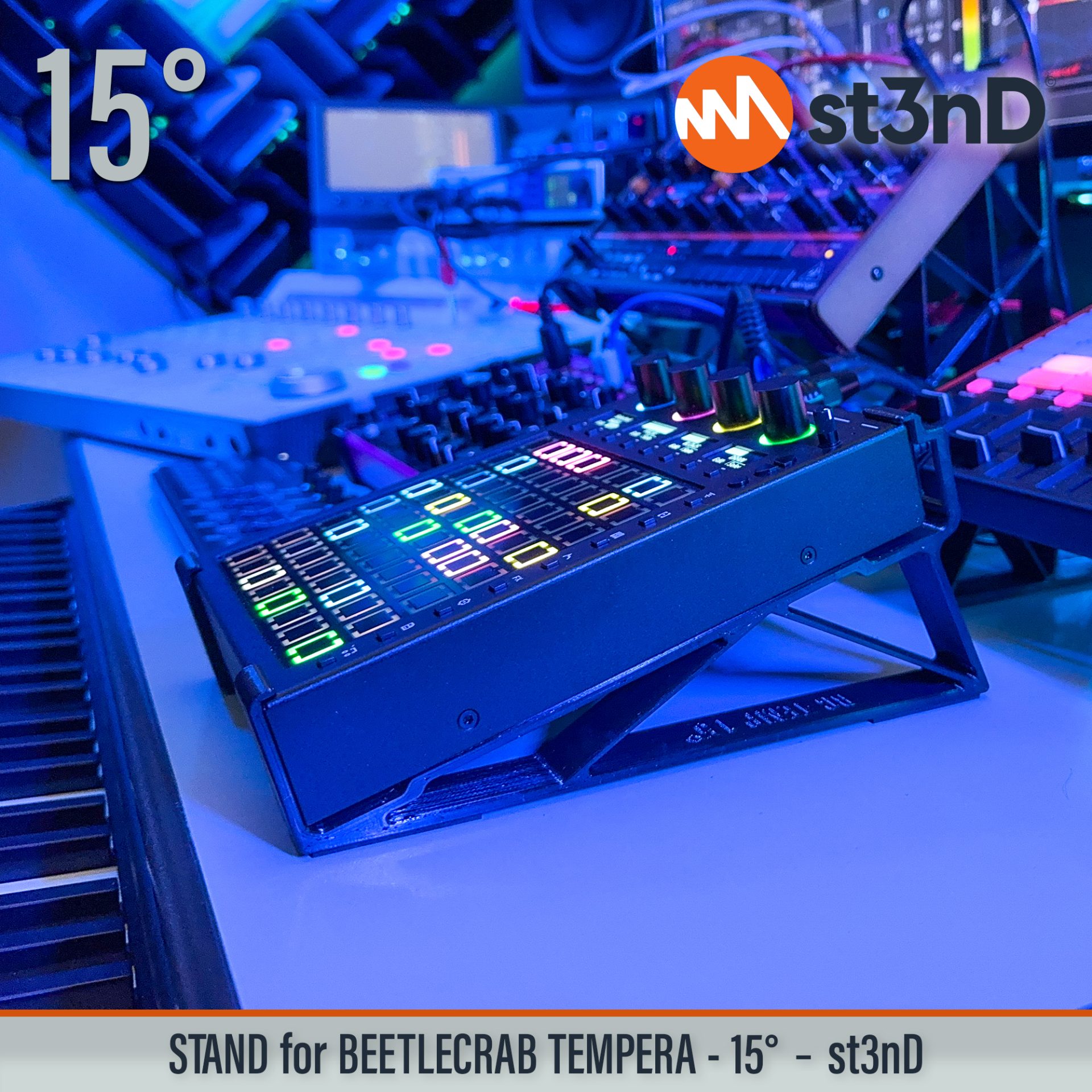 controller instrument accessory portable st3nD stable stand strong sturdy synth tilted Tempera Granular sampling instrument BeetleCrab Audio BeetleCrab Tempera