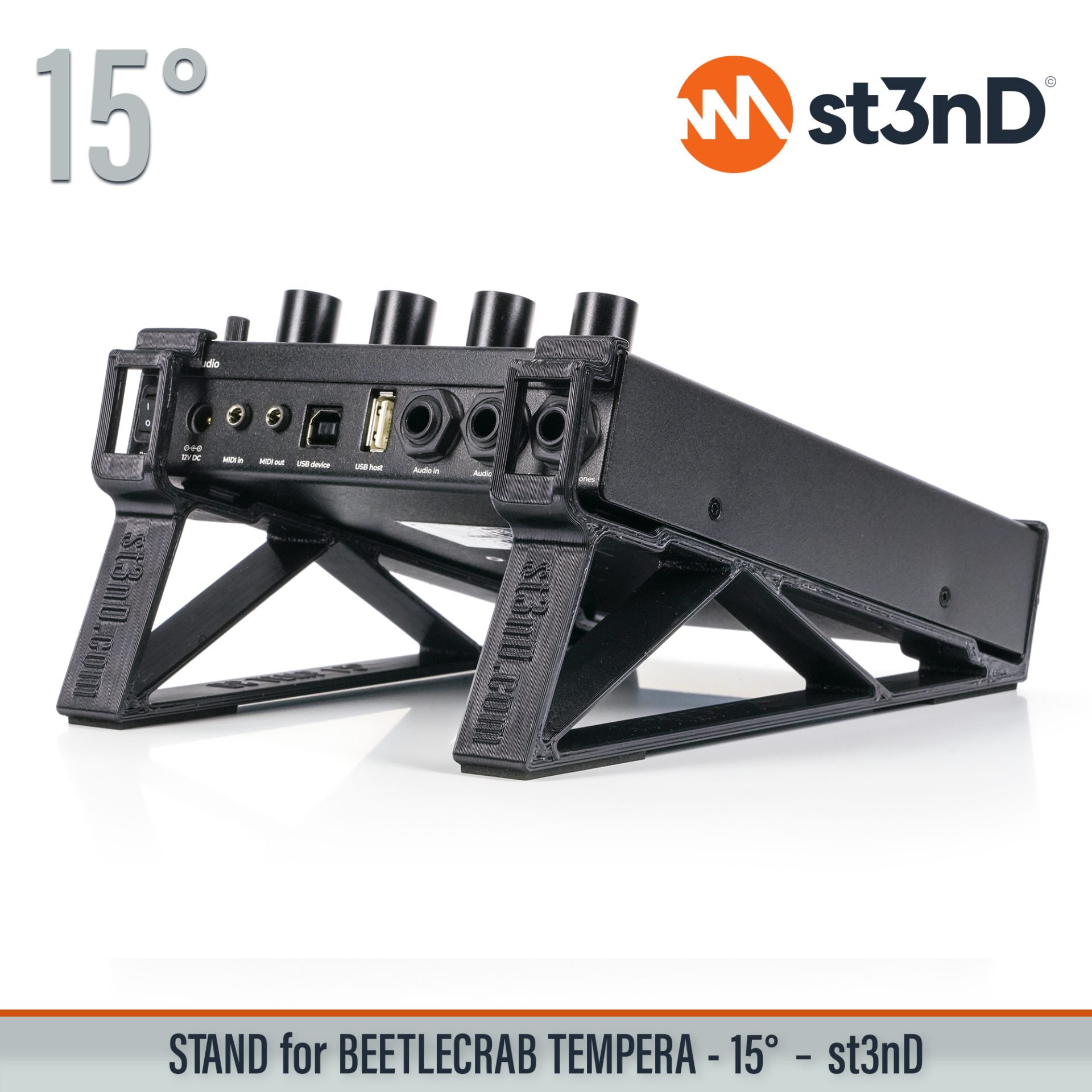 controller instrument accessory portable st3nD stable stand strong sturdy synth tilted Tempera Granular sampling instrument BeetleCrab Audio BeetleCrab Tempera