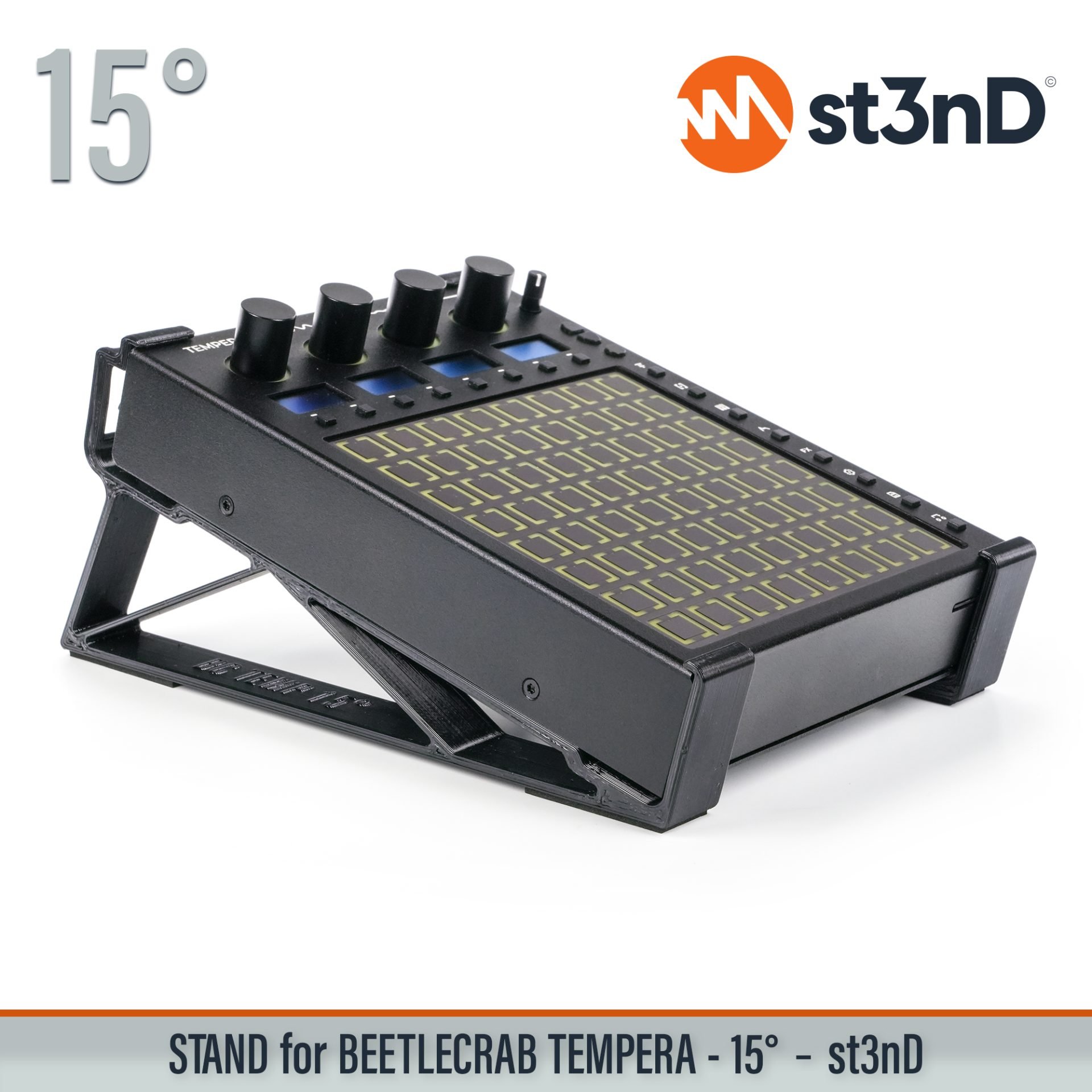 controller instrument accessory portable st3nD stable stand strong sturdy synth tilted Tempera Granular sampling instrument BeetleCrab Audio BeetleCrab Tempera