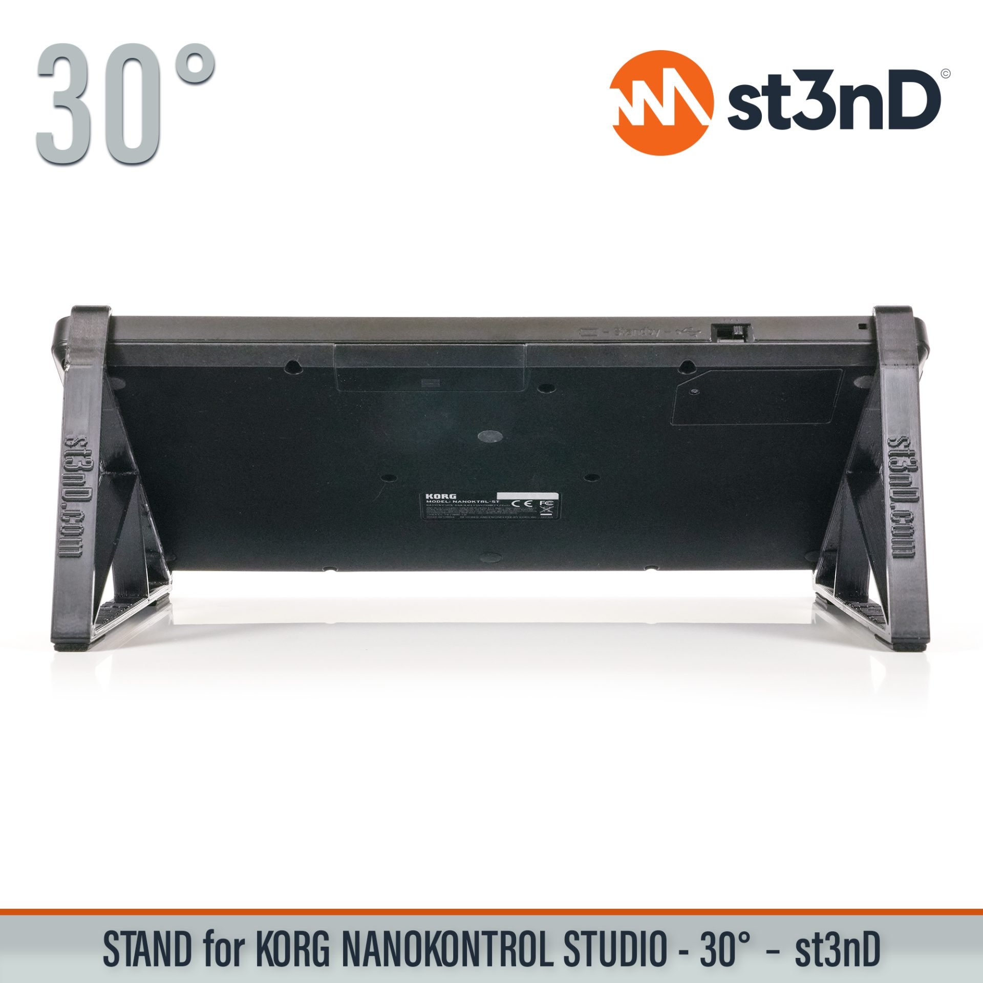 controller instrument accessory portable st3nD stable stand strong sturdy synth tilted Korg nanoKONTROL Studio Korg nanoKONTROL Studio Mobile MIDI Controller