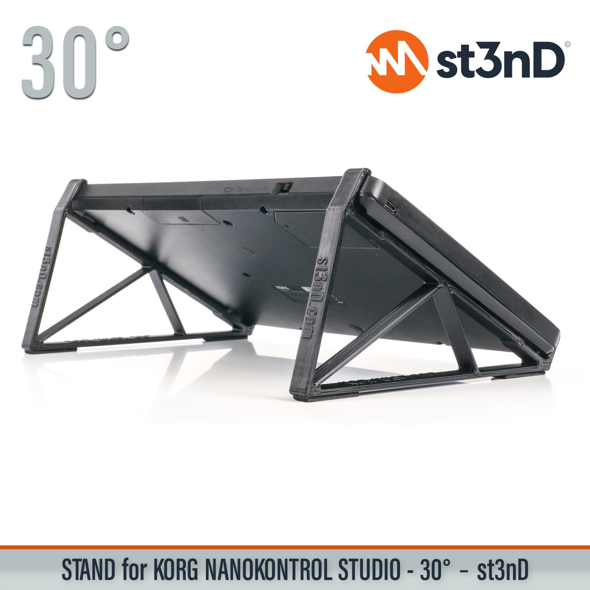 controller instrument accessory portable st3nD stable stand strong sturdy synth tilted Korg nanoKONTROL Studio Korg nanoKONTROL Studio Mobile MIDI Controller