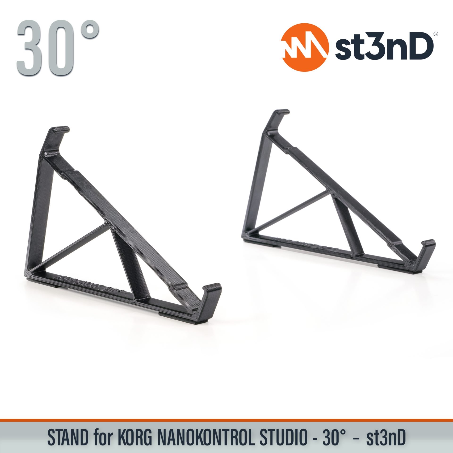 controller instrument accessory portable st3nD stable stand strong sturdy synth tilted Korg nanoKONTROL Studio Korg nanoKONTROL Studio Mobile MIDI Controller