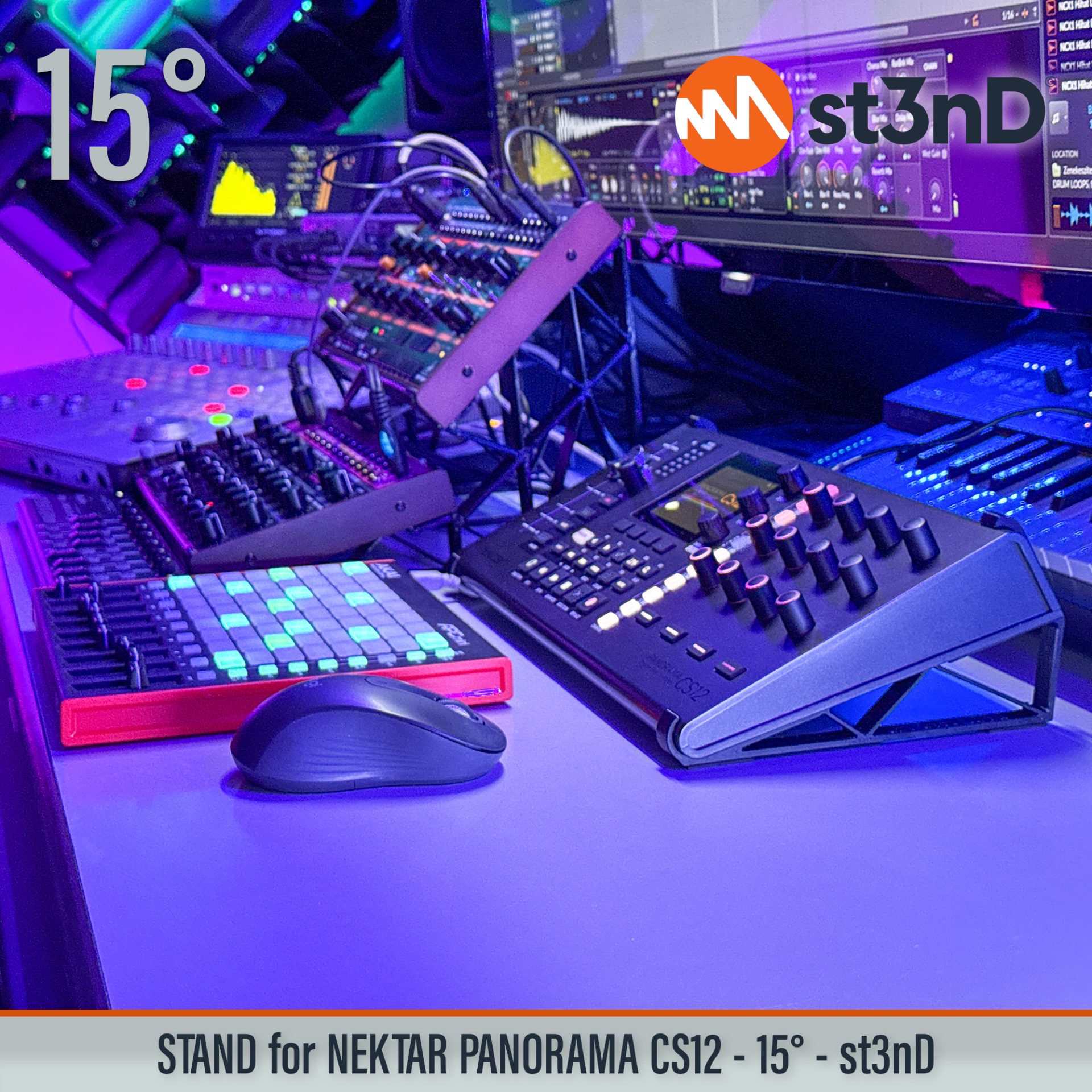 cubase daw controller desktop stand logic pro music production NEKTAR NEKTAR PANORAMA CS12 nuendo PANORAMA CS12 st3nD stand strong studio gear sturdy