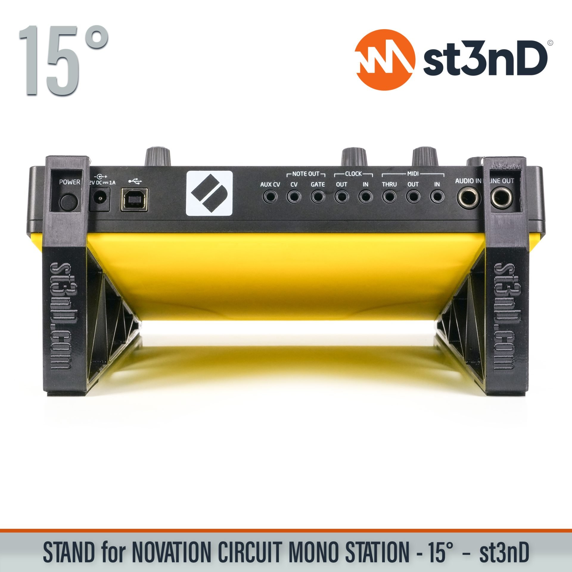 circuit controller instrument accessory novation NOVATION Circuit portable st3nD stable stand strong sturdy synth tilted NOVATION CIRCUIT MONO STATION paraphonic analogue synthesizer CIRCUIT MONO STATION