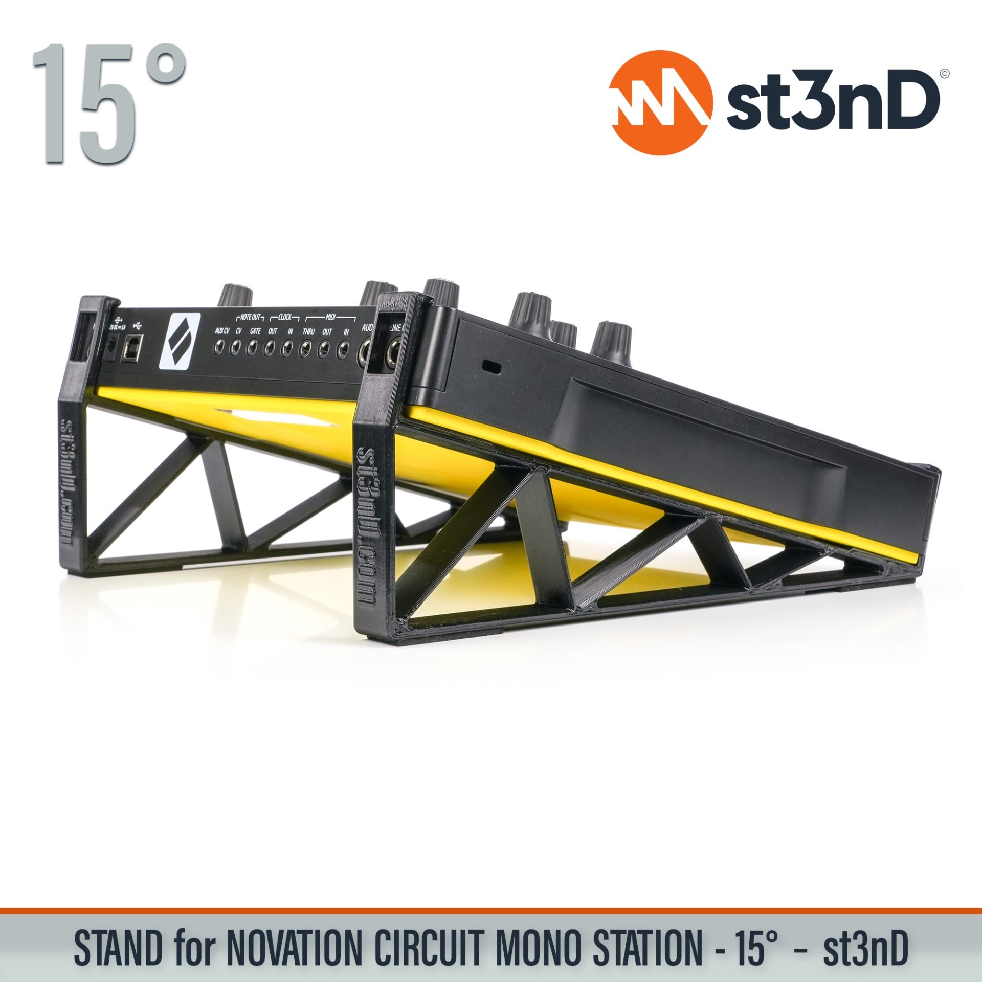 circuit controller instrument accessory novation NOVATION Circuit portable st3nD stable stand strong sturdy synth tilted NOVATION CIRCUIT MONO STATION paraphonic analogue synthesizer CIRCUIT MONO STATION