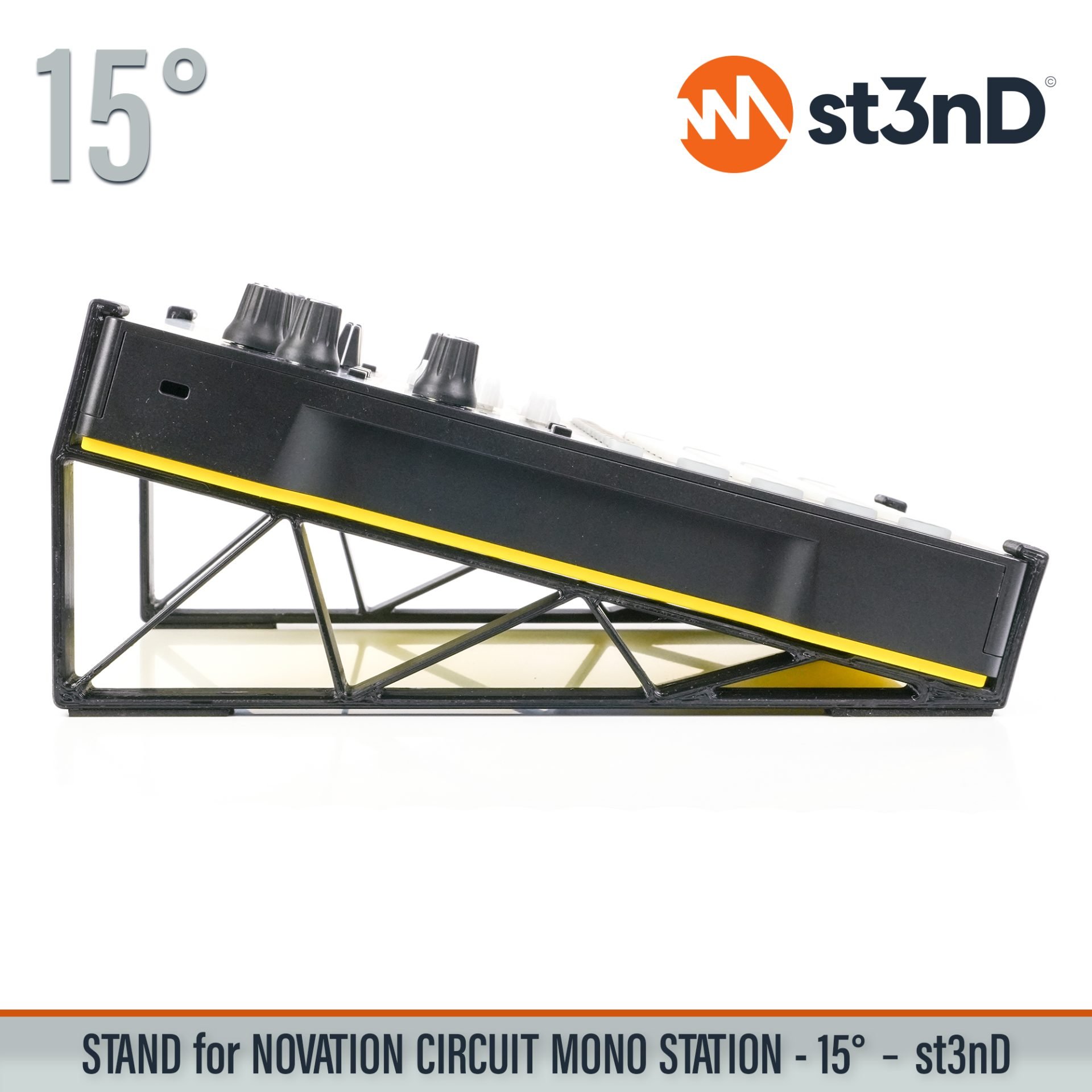 circuit controller instrument accessory novation NOVATION Circuit portable st3nD stable stand strong sturdy synth tilted NOVATION CIRCUIT MONO STATION paraphonic analogue synthesizer CIRCUIT MONO STATION