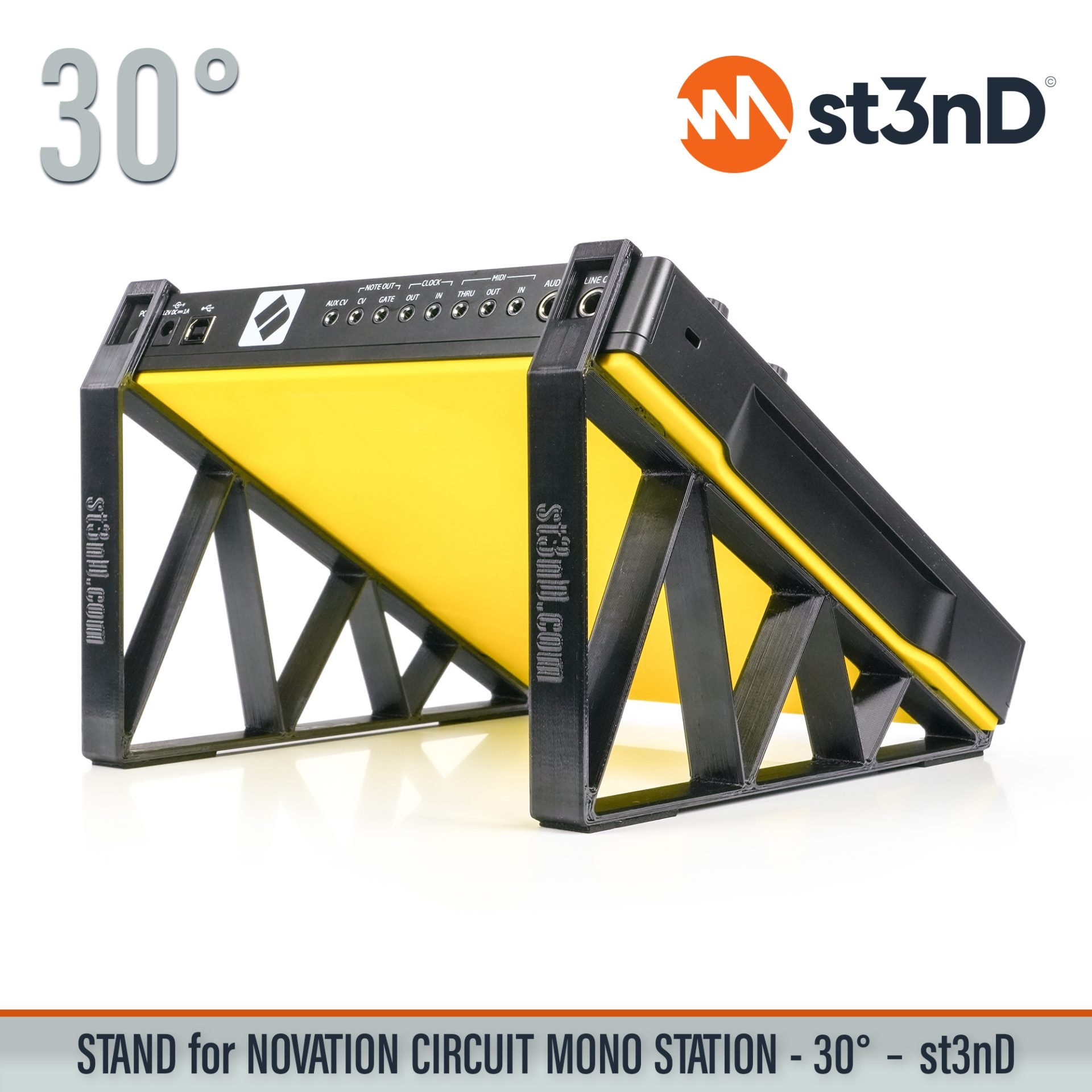 circuit Circuit Mono Station controller instrument accessory novation NOVATION Circuit Novation Circuit Mono Station paraphonic analogue synthesizer portable st3nD stable stand strong sturdy synth tilted