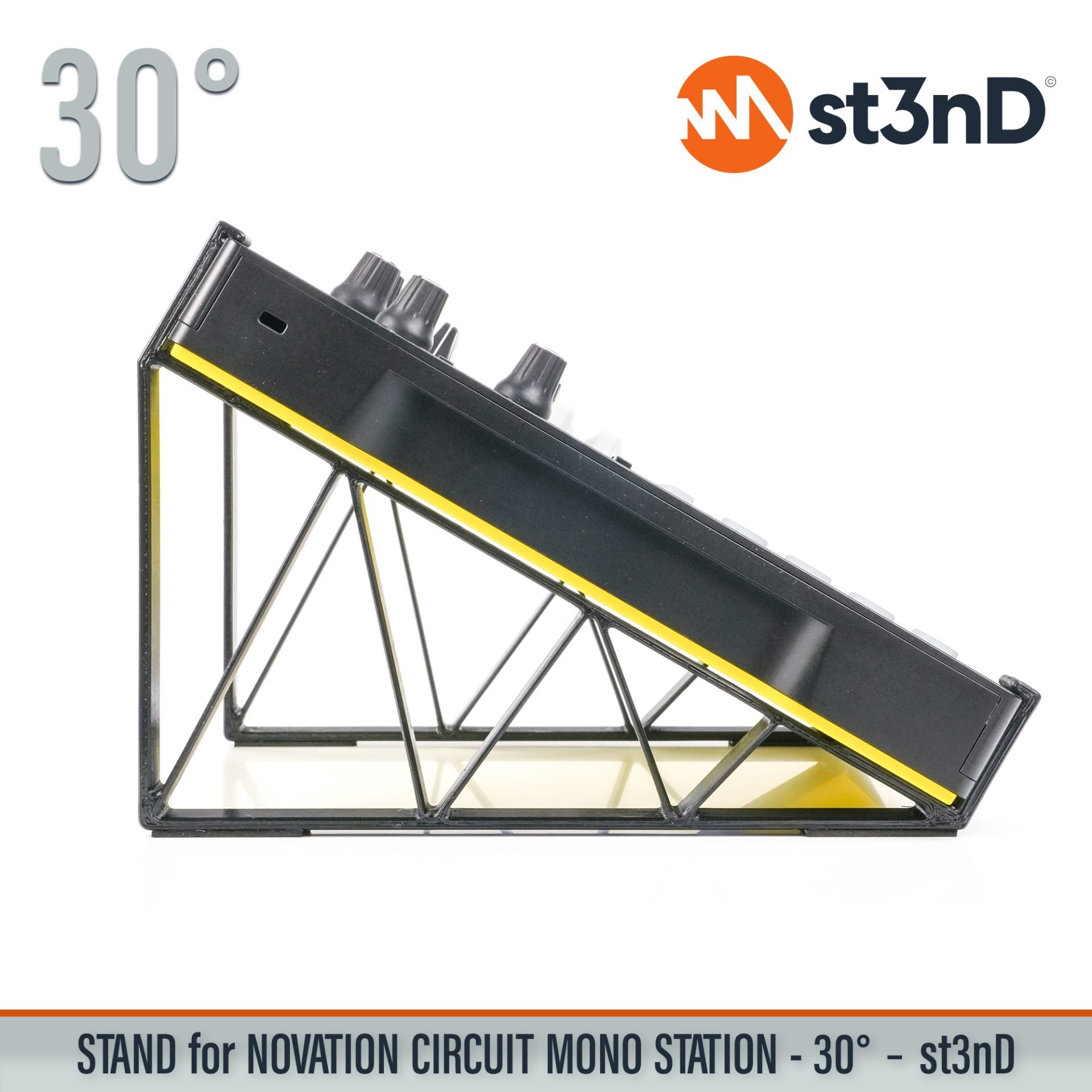 circuit Circuit Mono Station controller instrument accessory novation NOVATION Circuit Novation Circuit Mono Station paraphonic analogue synthesizer portable st3nD stable stand strong sturdy synth tilted