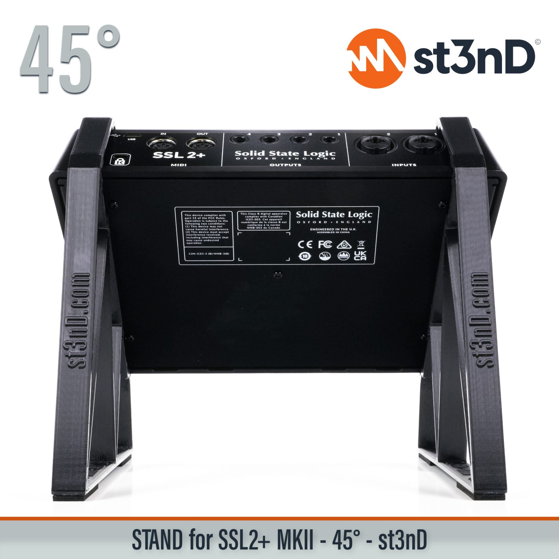 audio interface portable Solid State Logic Solid State Logic ssl 2 sound card ssl ssl usb interface ssl2 ssl2 plus ssl2 plus soundcard ssl2 soundcard st3nD stable stand strong sturdy tilted SSL 2 Plus MKII SSL 2+ Mk2 SSL Mk2