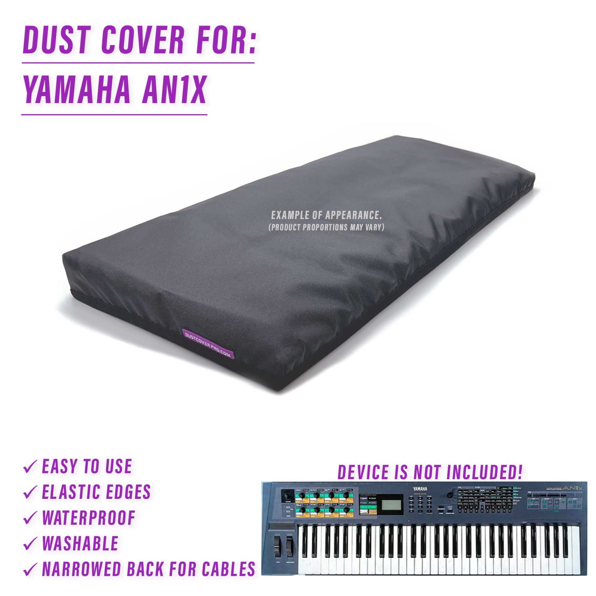 dust cover dustcover dustcoverpro elastic synth synth protection water resistant waterproof yamaha AN1X yamaha an1x