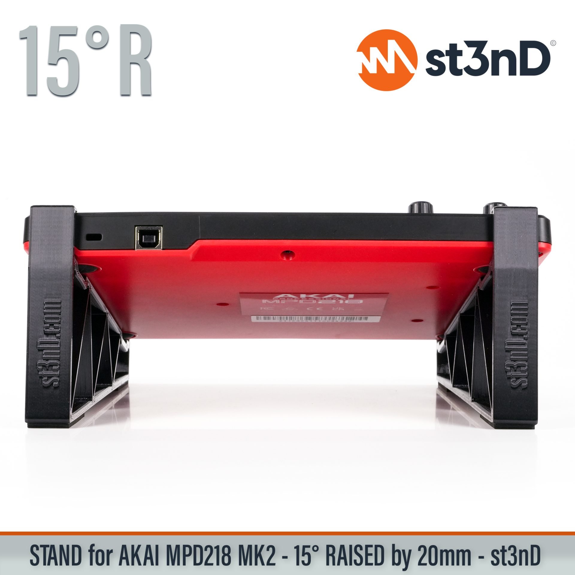 3d printed stand akai desktop stand st3nD stand akai mpd akai mpd218 mpd218 stand raised stand sturdy
