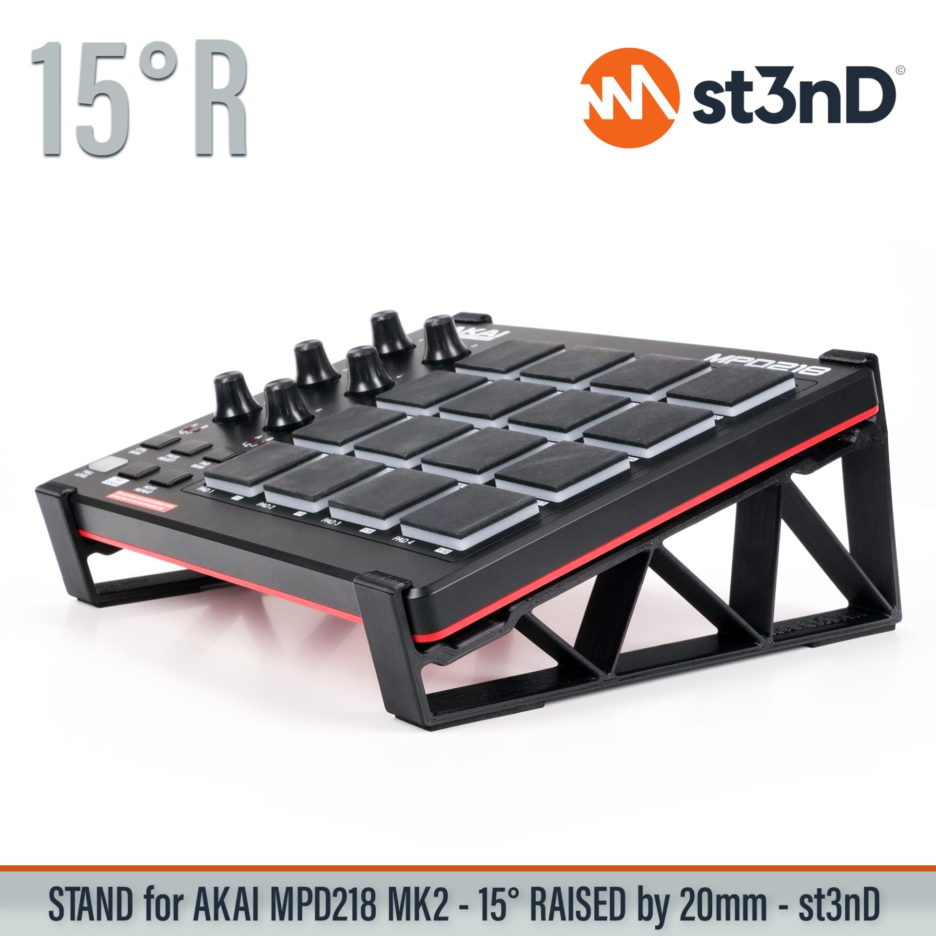 3d printed stand akai desktop stand st3nD stand akai mpd akai mpd218 mpd218 stand raised stand sturdy