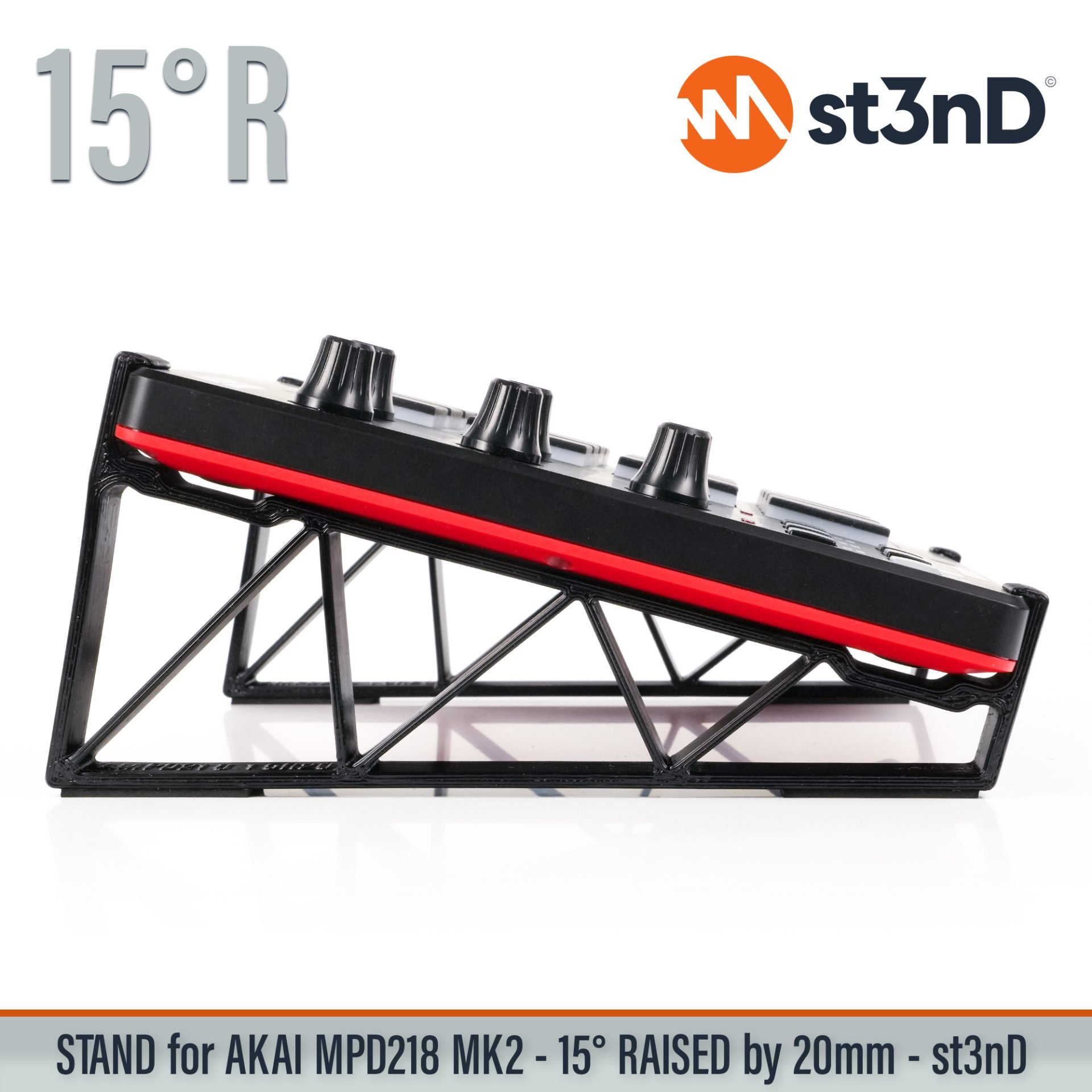 3d printed stand akai desktop stand st3nD stand akai mpd akai mpd218 mpd218 stand raised stand sturdy