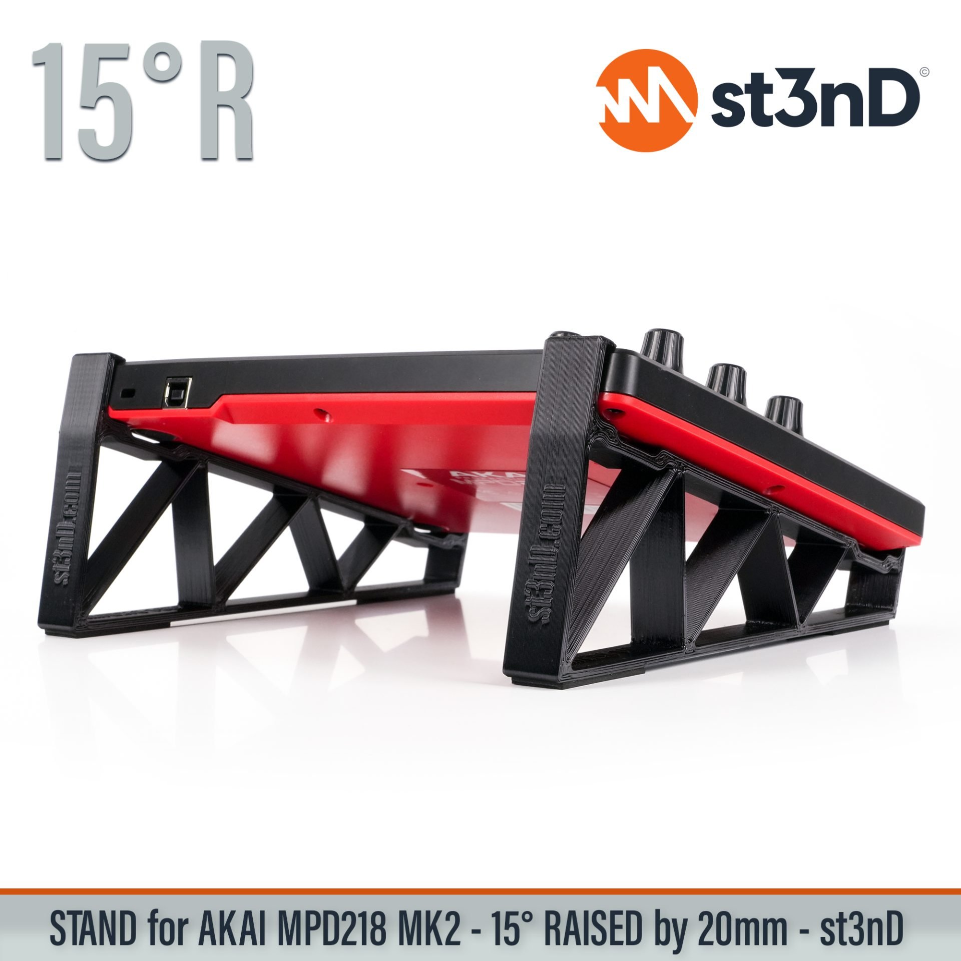 3d printed stand akai desktop stand st3nD stand akai mpd akai mpd218 mpd218 stand raised stand sturdy