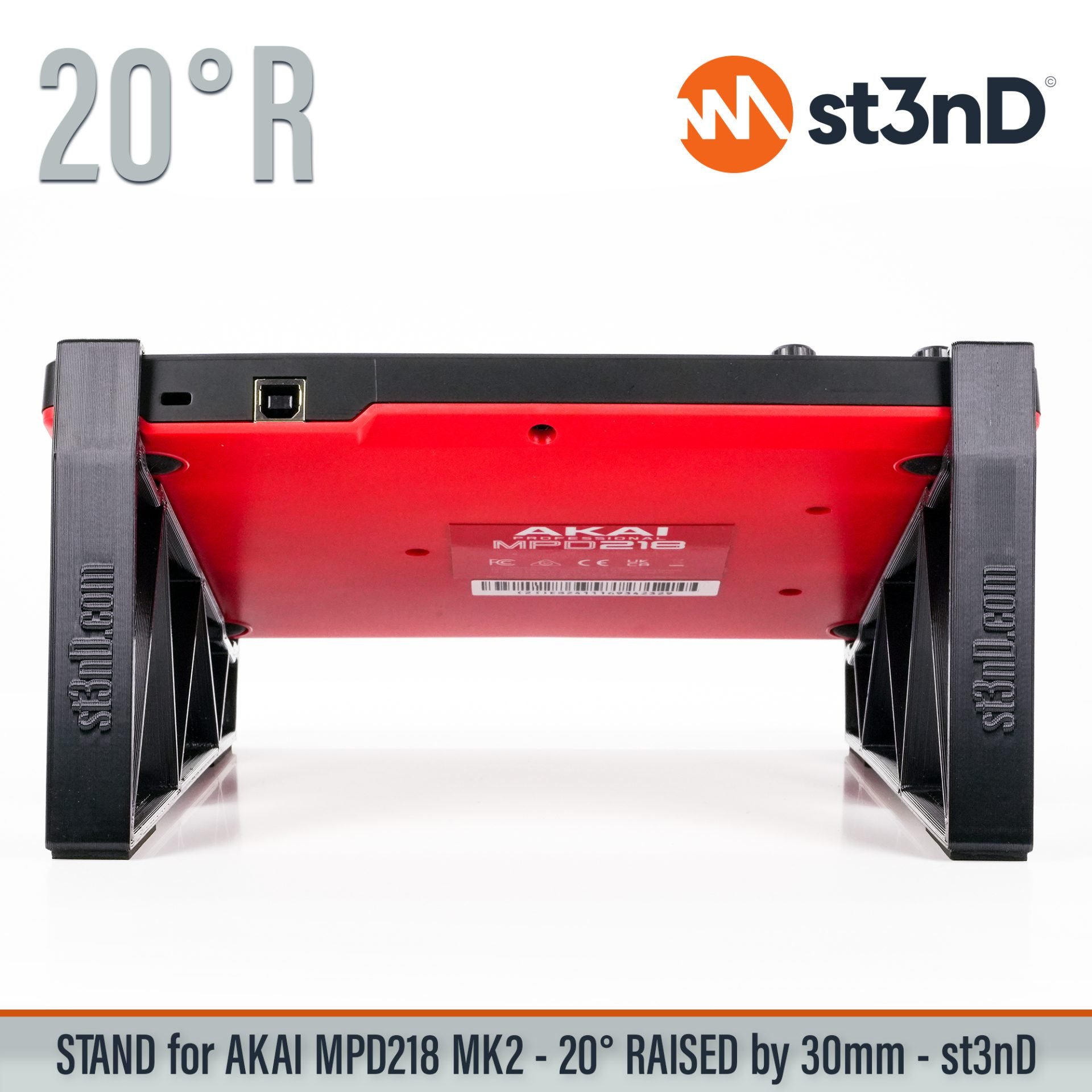 3d printed stand akai desktop stand st3nD stand akai mpd akai mpd218 mpd218 stand raised stand sturdy