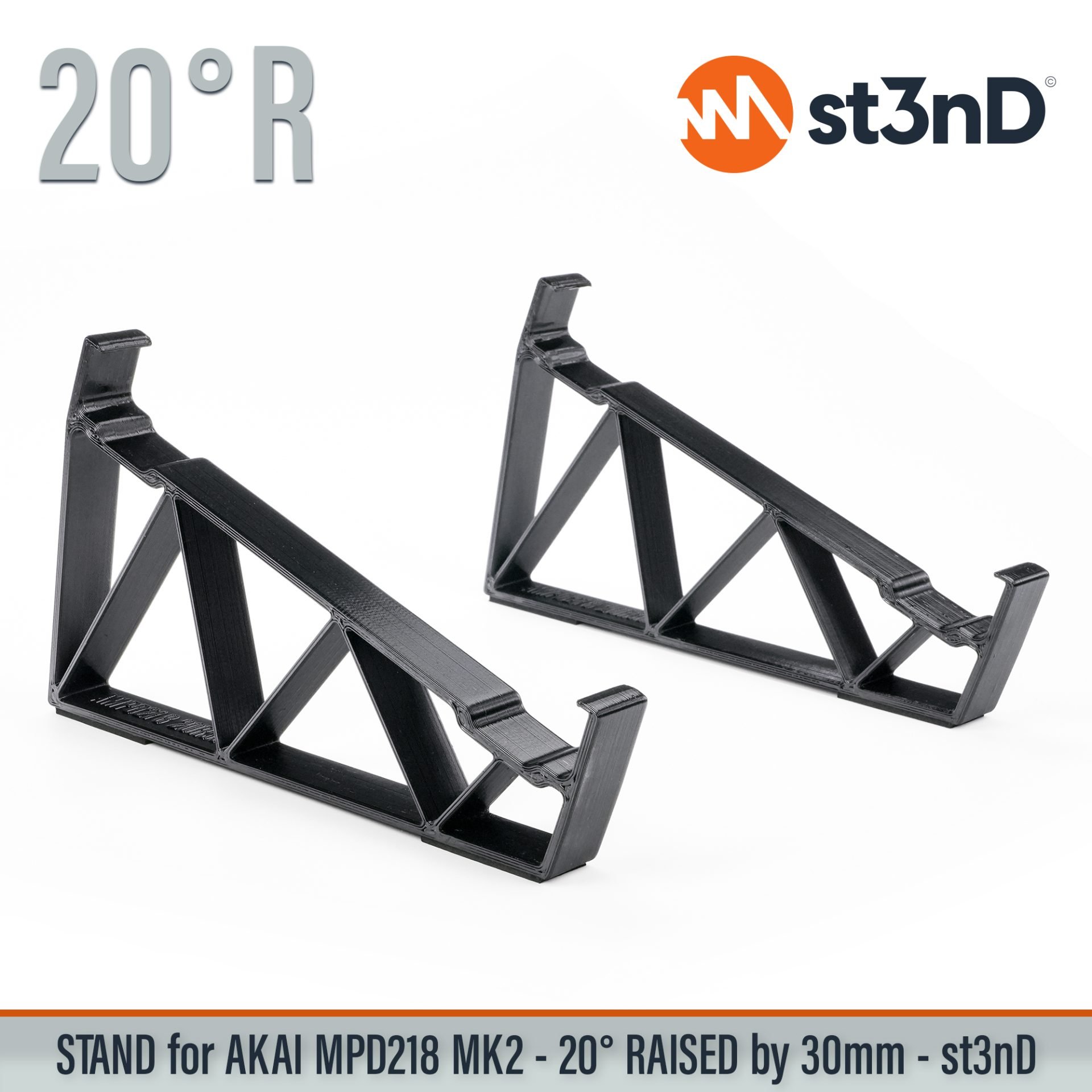 3d printed stand akai desktop stand st3nD stand akai mpd akai mpd218 mpd218 stand raised stand sturdy