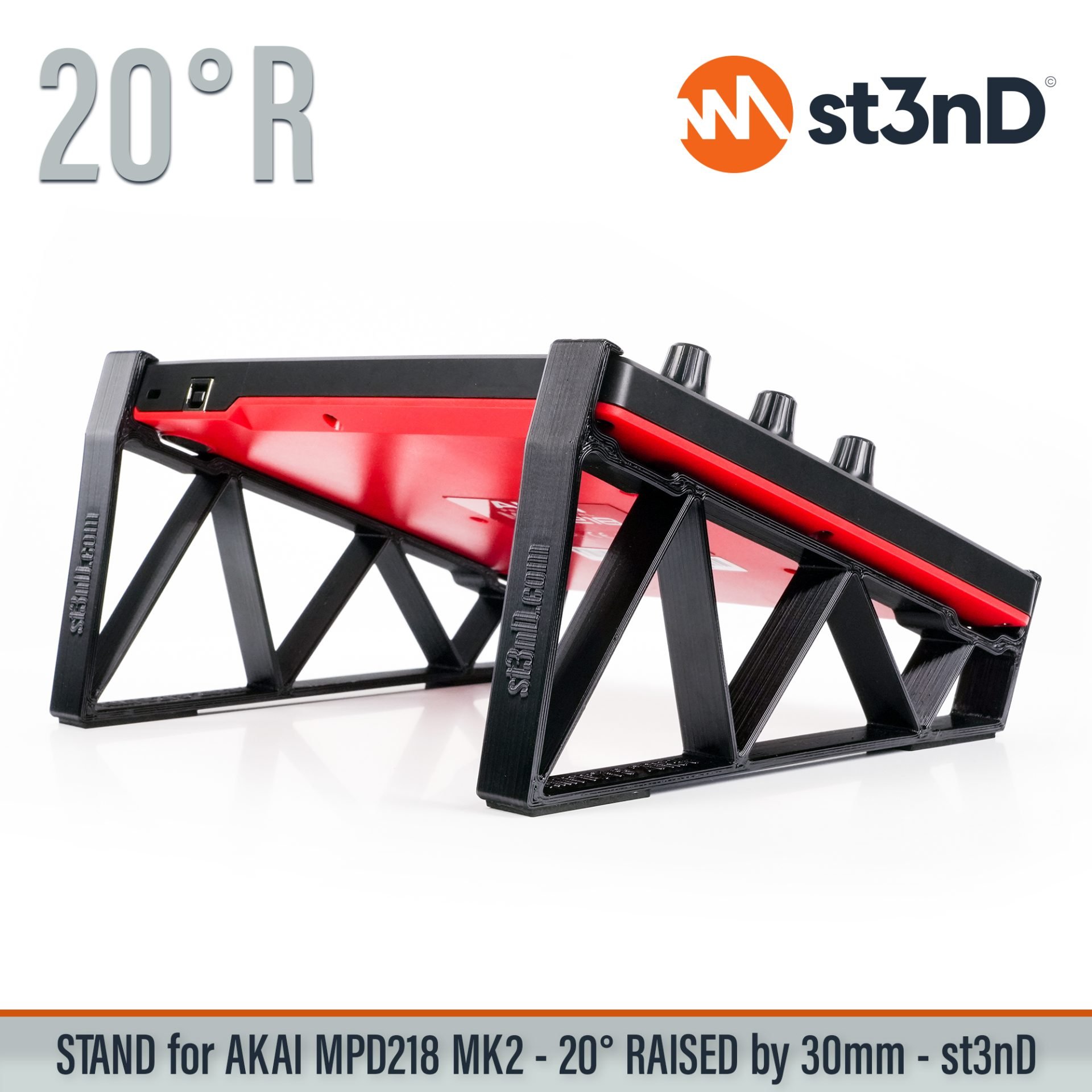 3d printed stand akai desktop stand st3nD stand akai mpd akai mpd218 mpd218 stand raised stand sturdy