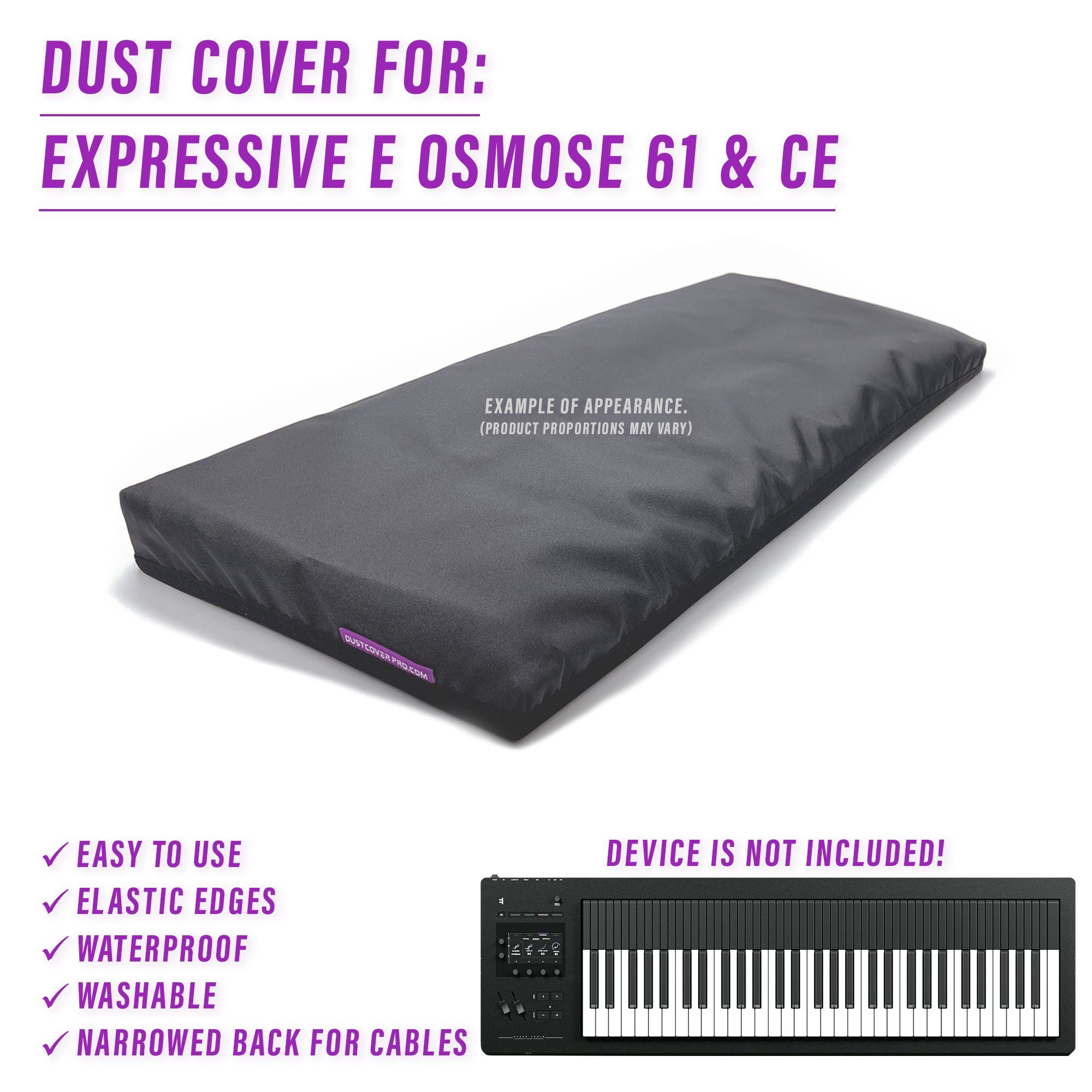 61 key dust cover dustcover dustcoverpro elastic Expressive E Expressive E Osmose Osmose synth synth protection water resistant waterproof ce