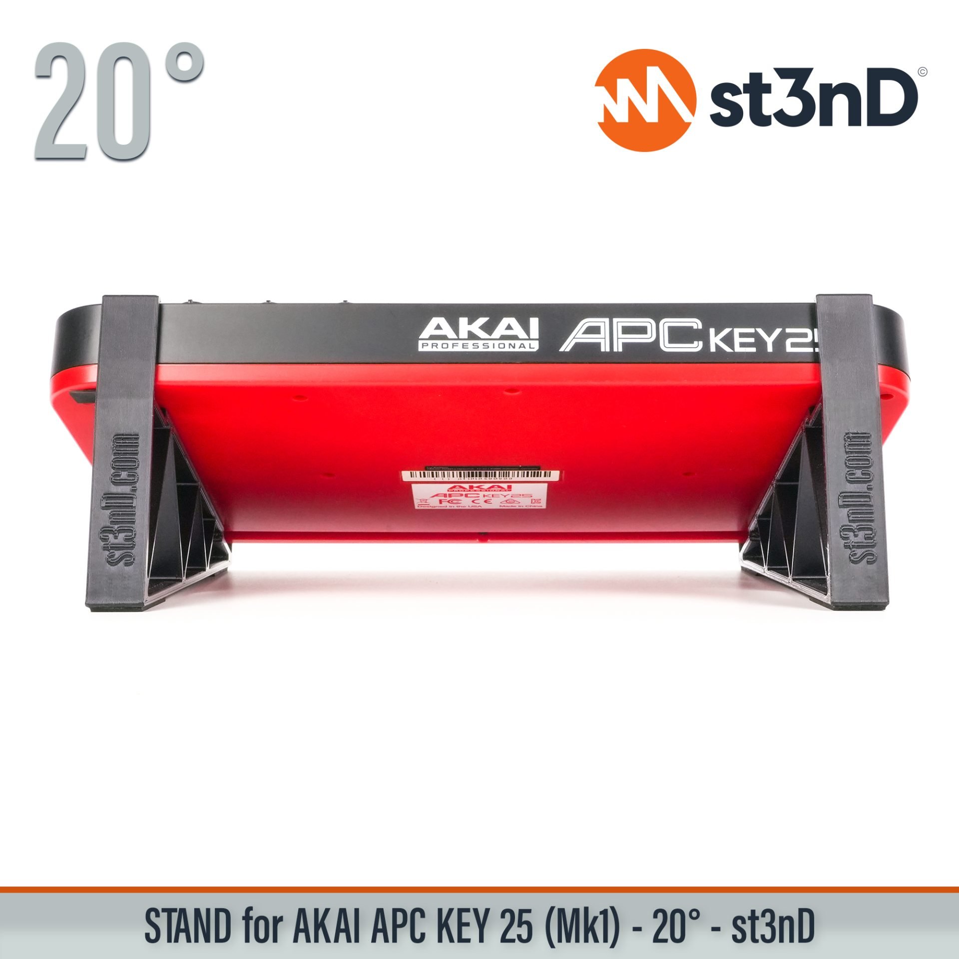 3d printed stand akai akai apc desktop stand st3nD stand MIDI keyboard controller Ableton Live Akai APC Key 25 (Mk1) APC Key 25 Mk1 Akai Pro daw controlle