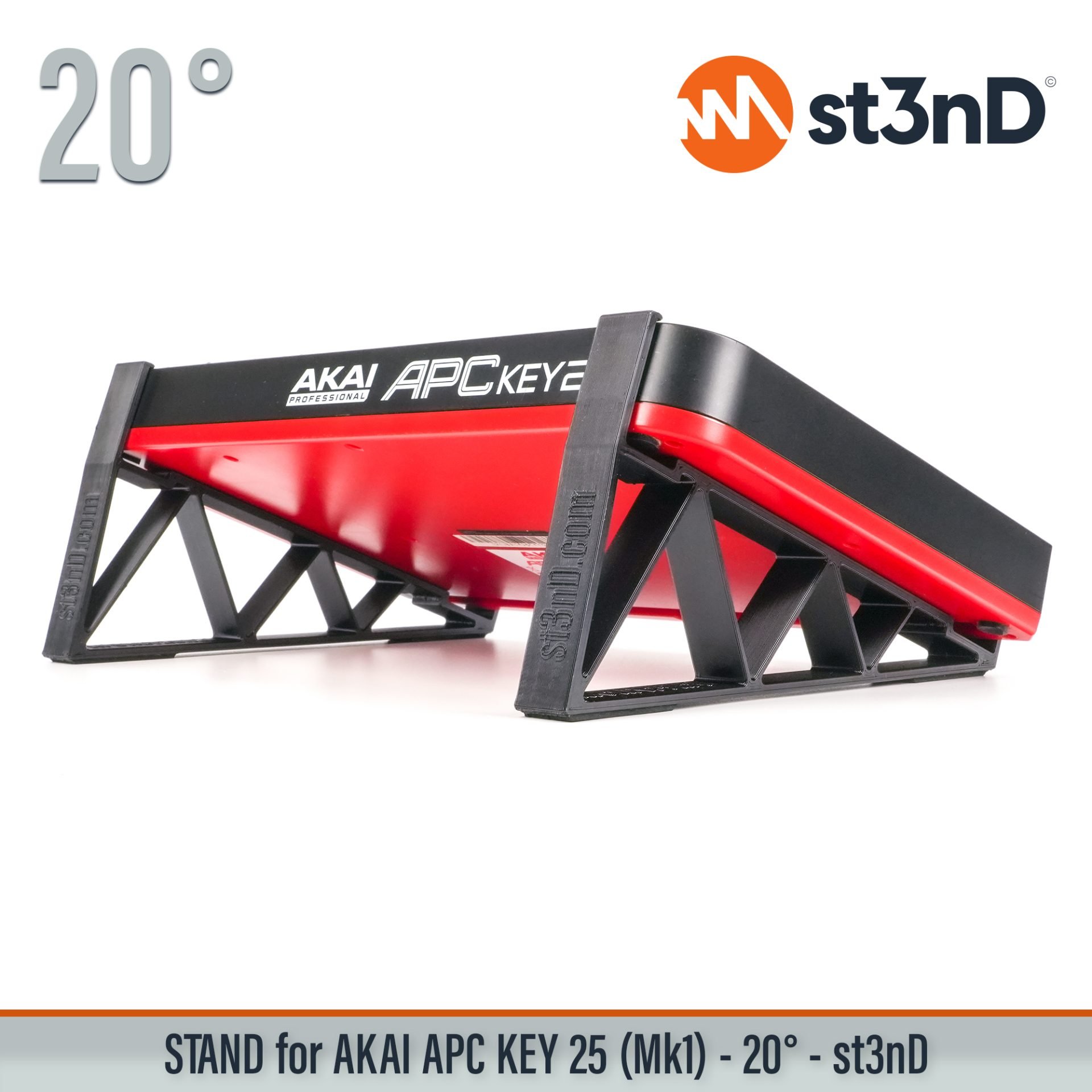 3d printed stand akai akai apc desktop stand st3nD stand MIDI keyboard controller Ableton Live Akai APC Key 25 (Mk1) APC Key 25 Mk1 Akai Pro daw controlle