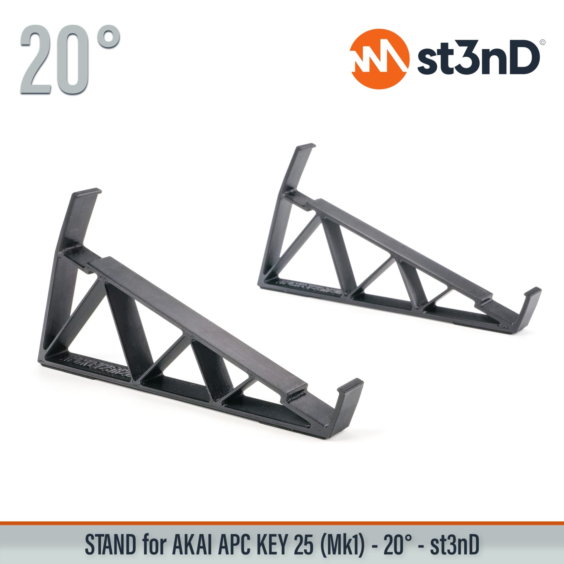 3d printed stand akai akai apc desktop stand st3nD stand MIDI keyboard controller Ableton Live Akai APC Key 25 (Mk1) APC Key 25 Mk1 Akai Pro daw controlle