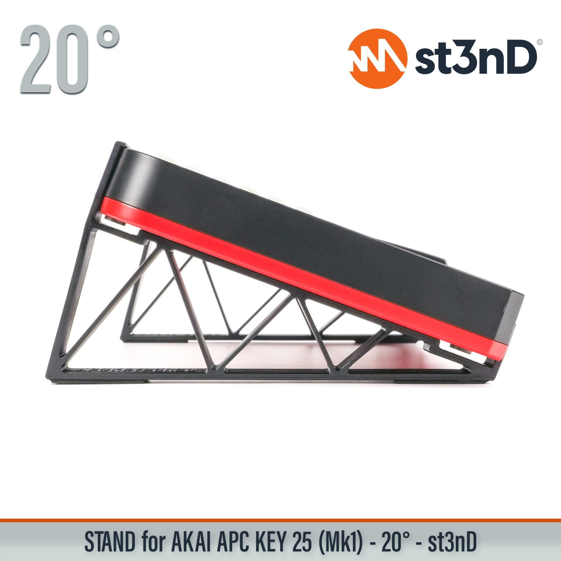 3d printed stand akai akai apc desktop stand st3nD stand MIDI keyboard controller Ableton Live Akai APC Key 25 (Mk1) APC Key 25 Mk1 Akai Pro daw controlle