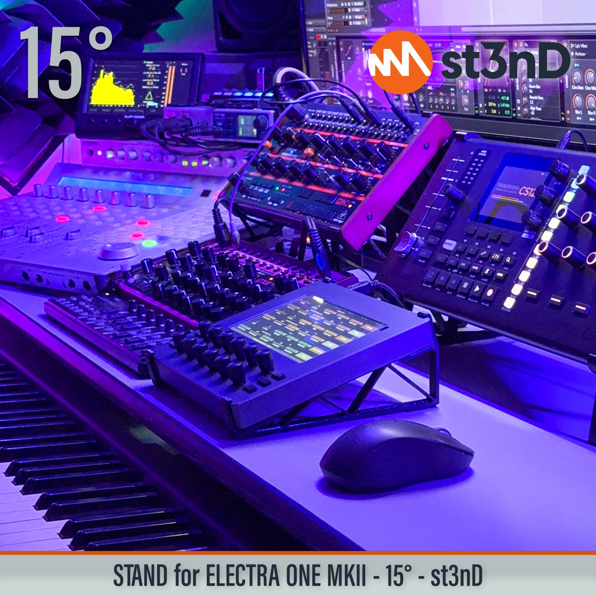 daw controller photoshop portable powerful interface st3nD stable stand strong sturdy tilted usb controller video editing ELECTRA ONE MKII daw midi controller MIDI conrtoller Electra One Midi
