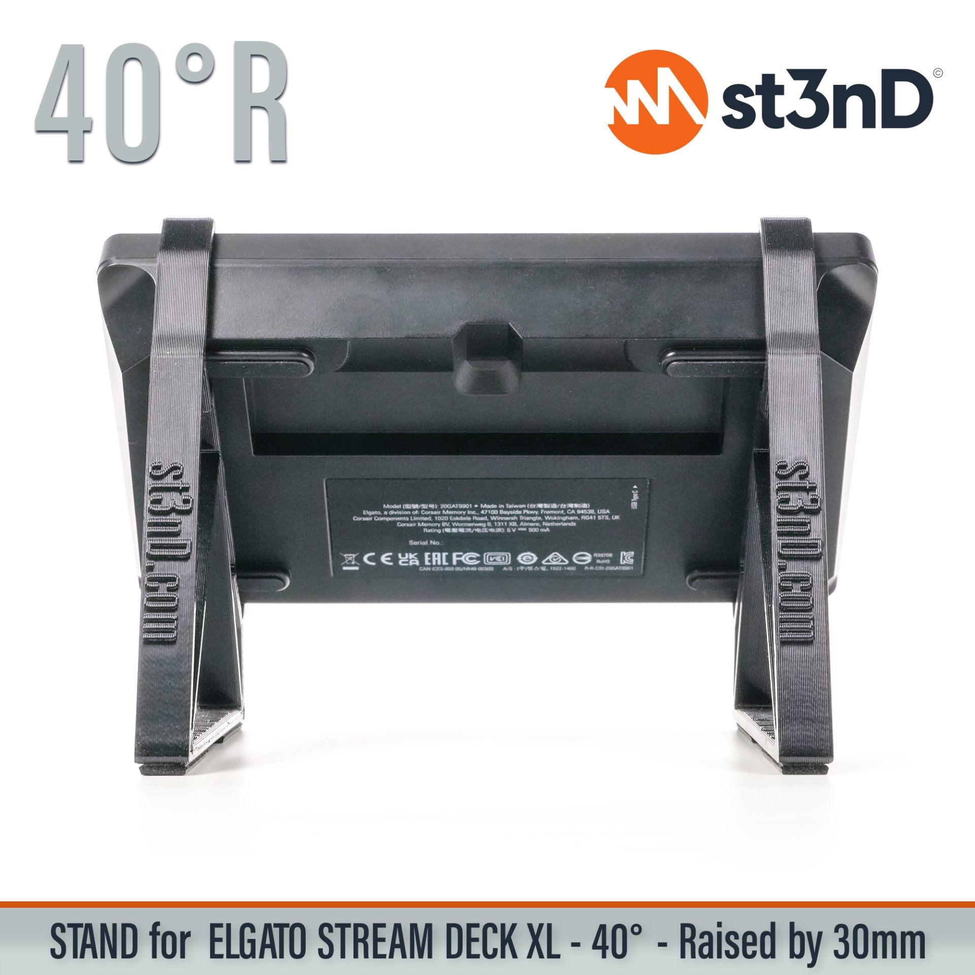 photoshop portable powerful interface st3nD stable stand strong sturdy tilted video editing DAW controller Elgato Stream Deck XL customizable controller usb controller Elgato Stream Deck XL Elgato Stream Deck XL