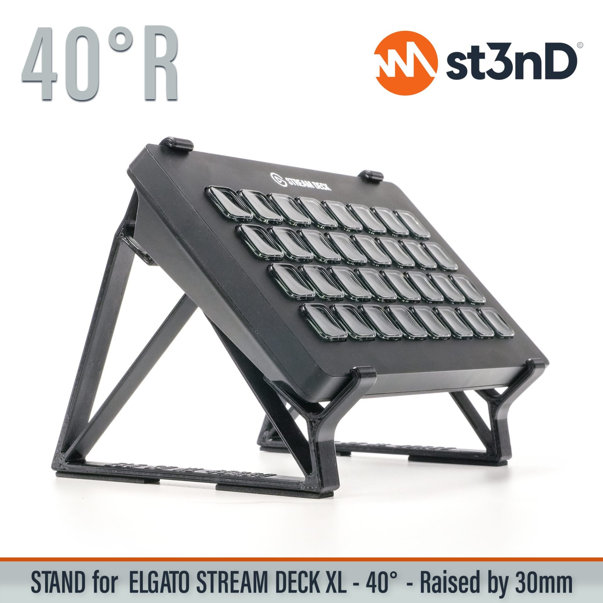 photoshop portable powerful interface st3nD stable stand strong sturdy tilted video editing DAW controller Elgato Stream Deck XL customizable controller usb controller Elgato Stream Deck XL Elgato Stream Deck XL