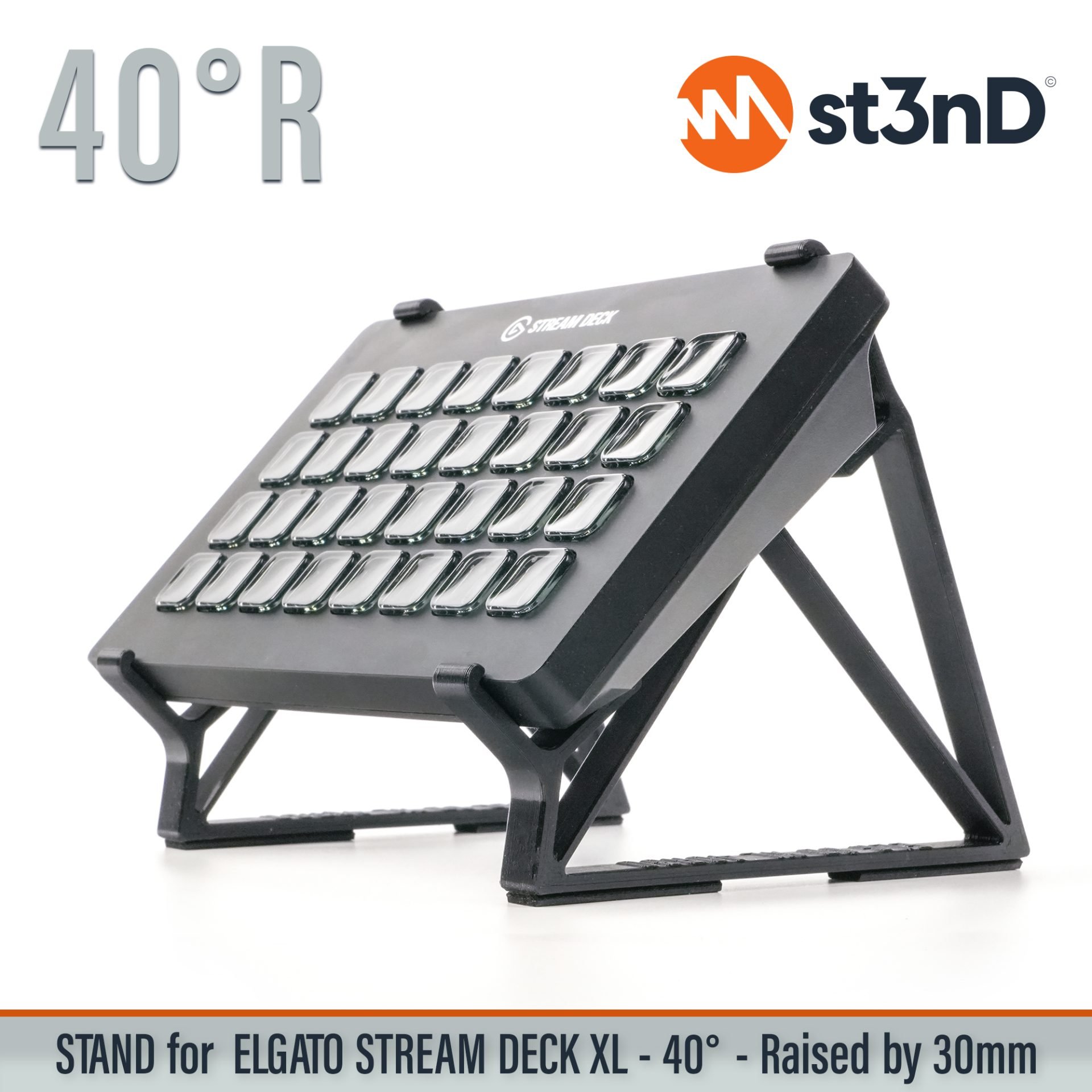 photoshop portable powerful interface st3nD stable stand strong sturdy tilted video editing DAW controller Elgato Stream Deck XL customizable controller usb controller Elgato Stream Deck XL Elgato Stream Deck XL