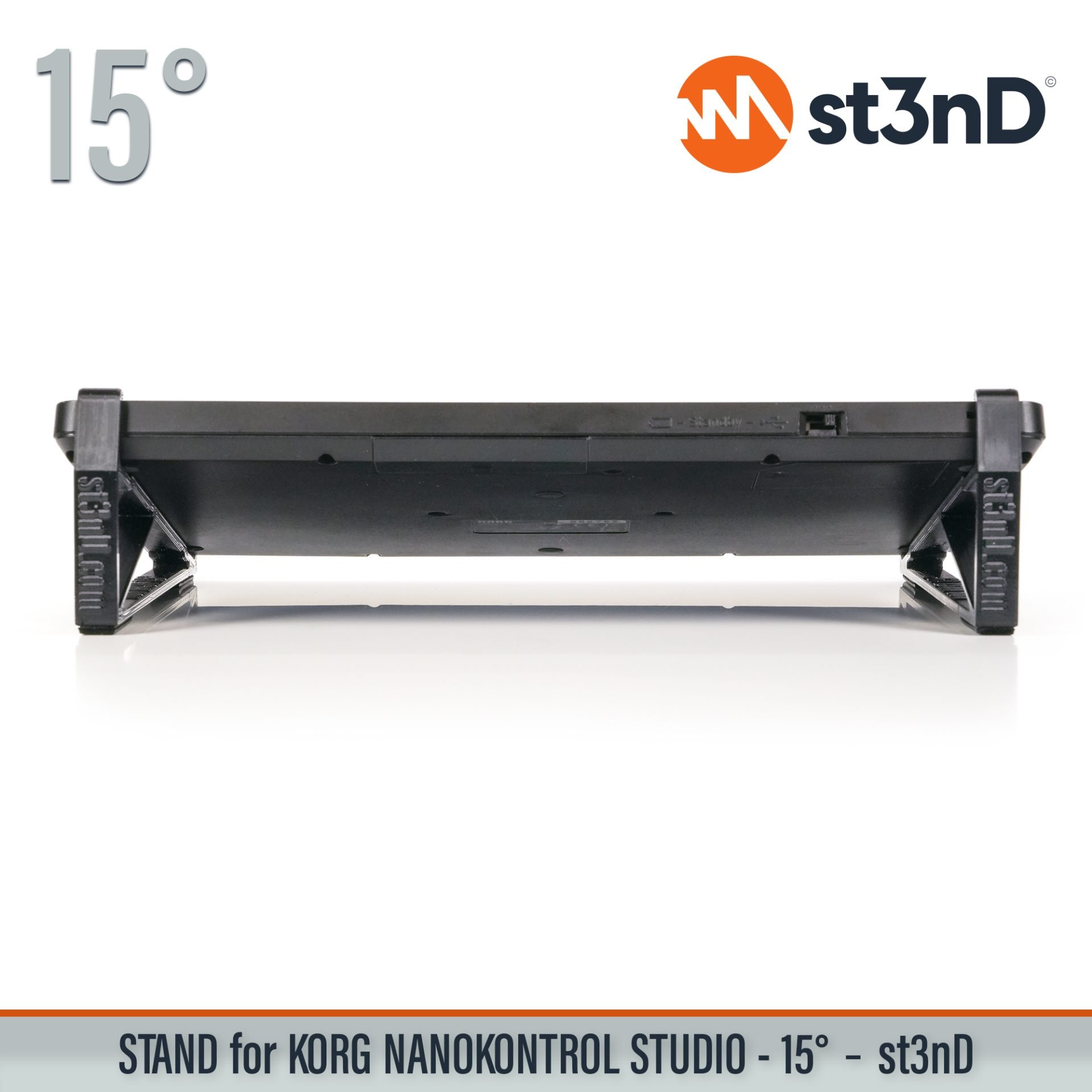 controller instrument accessory korg Korg nanoKONTROL Studio Mobile MIDI Controller nanoKONTROL Studio portable st3nD stable stand strong sturdy synth tilted