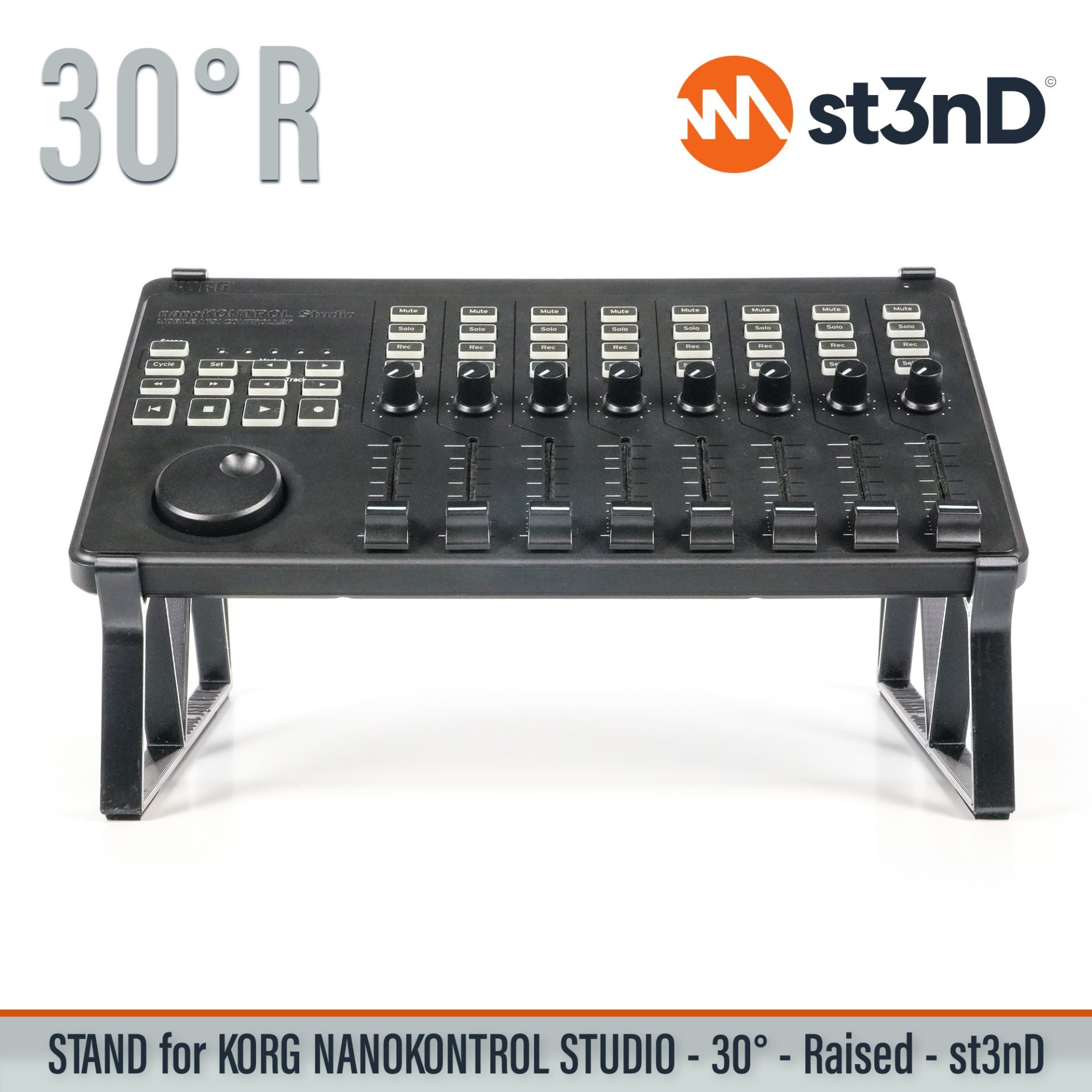 controller instrument accessory korg Korg nanoKONTROL Studio Mobile MIDI Controller nanoKONTROL Studio portable st3nD stable stand strong sturdy synth tilted