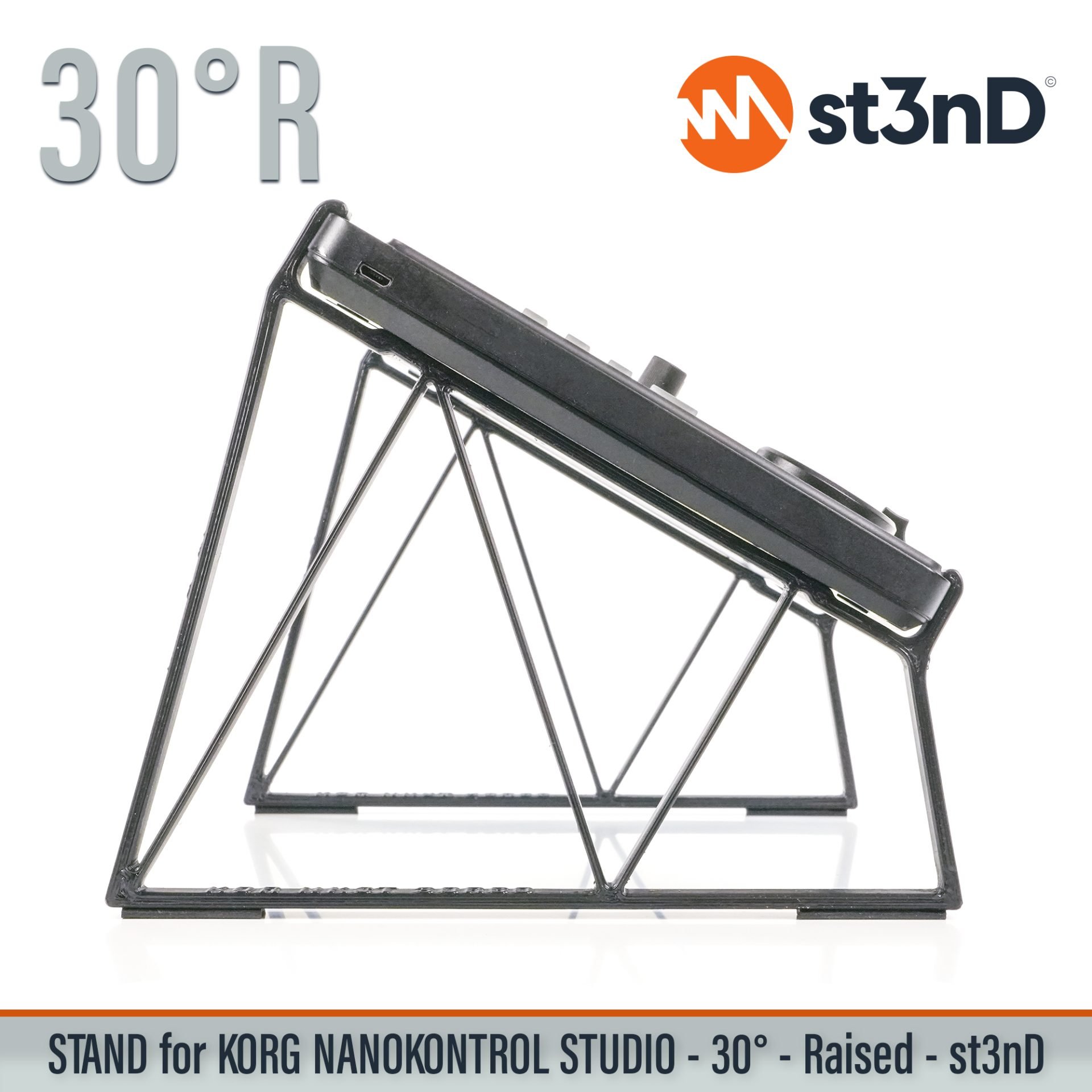 controller instrument accessory korg Korg nanoKONTROL Studio Mobile MIDI Controller nanoKONTROL Studio portable st3nD stable stand strong sturdy synth tilted